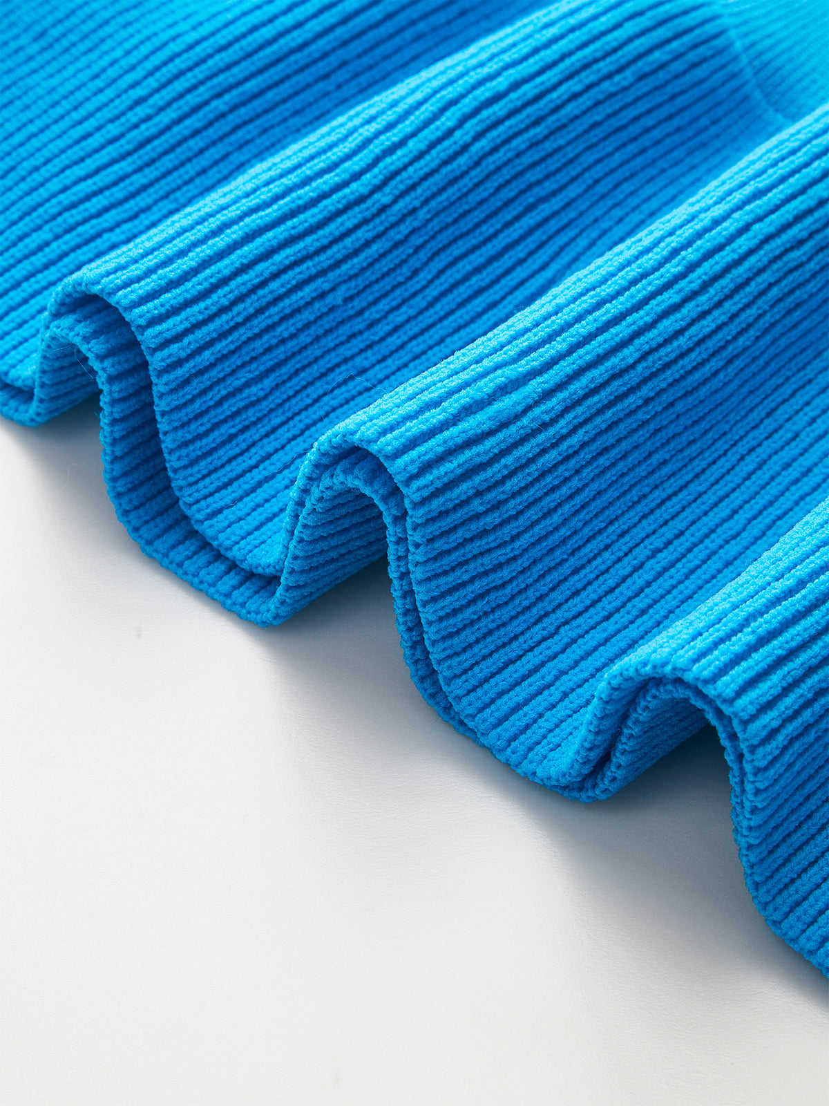 Ruffled Sleeve Peplum Hem Knit Top