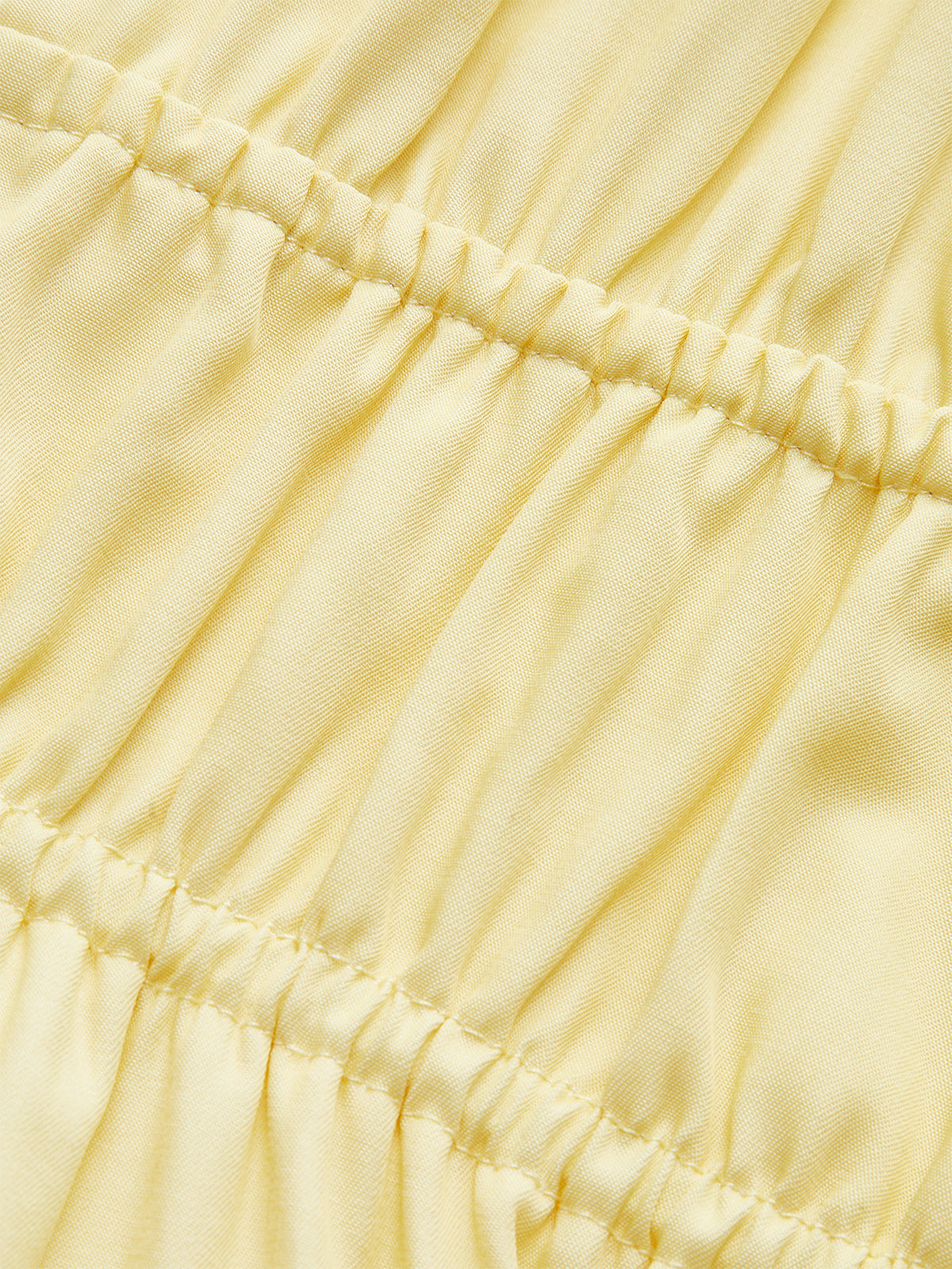 Spaghettiträger-Maxikleid mit geraffter Taille und Kreuzrücken