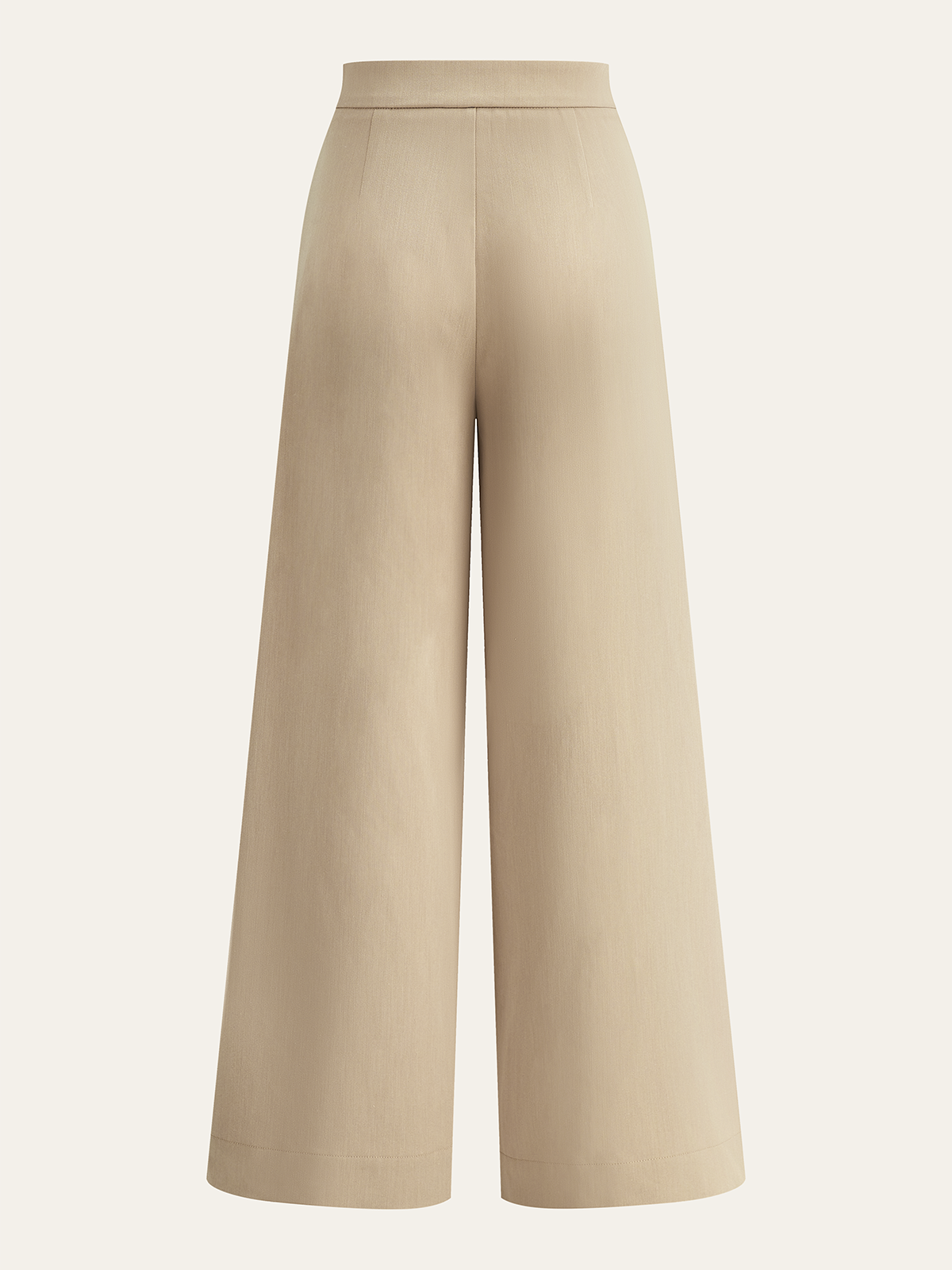 Pantalon plissé à jambes larges