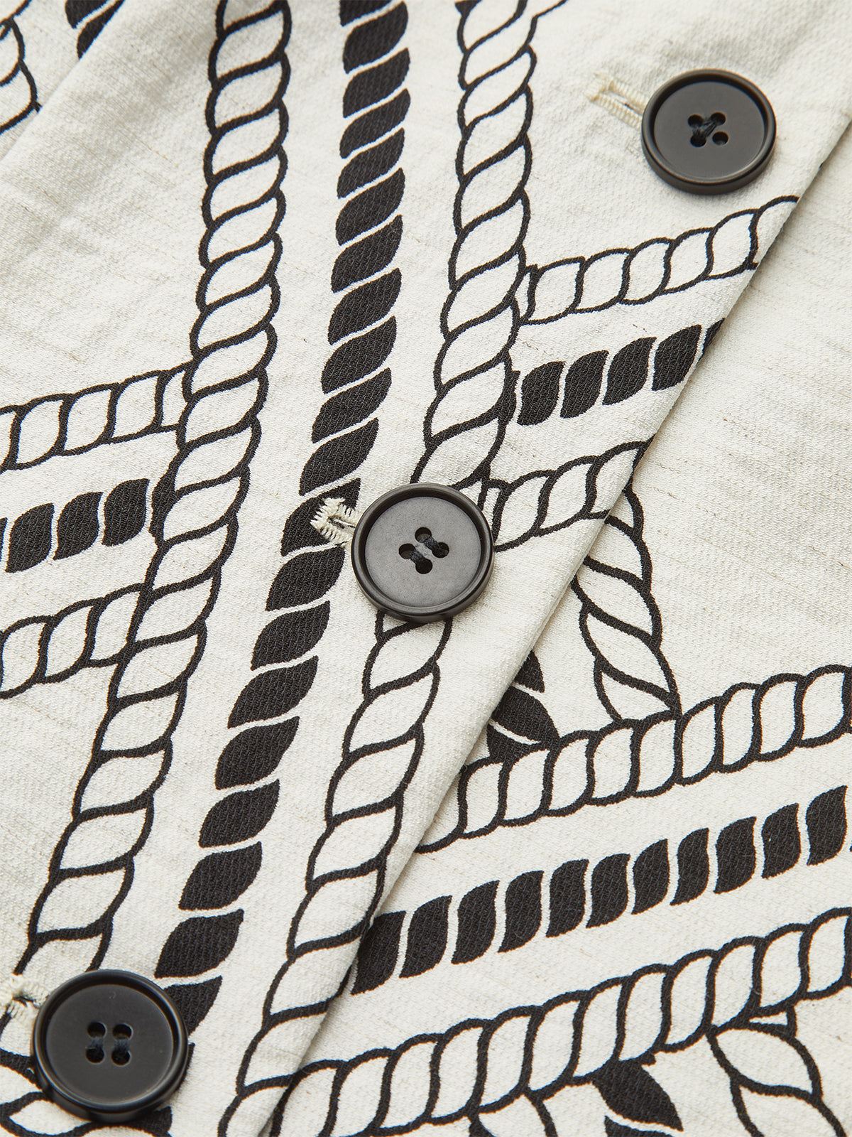 Rope-Pattern Print Vest