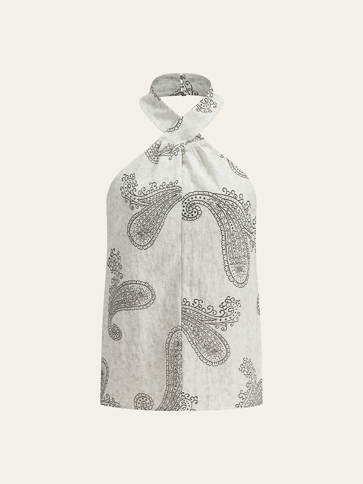 Haut dos nu style bohème à imprimé