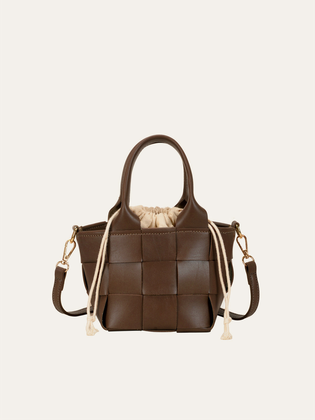 Tragetasche aus gewebtem Kunstleder