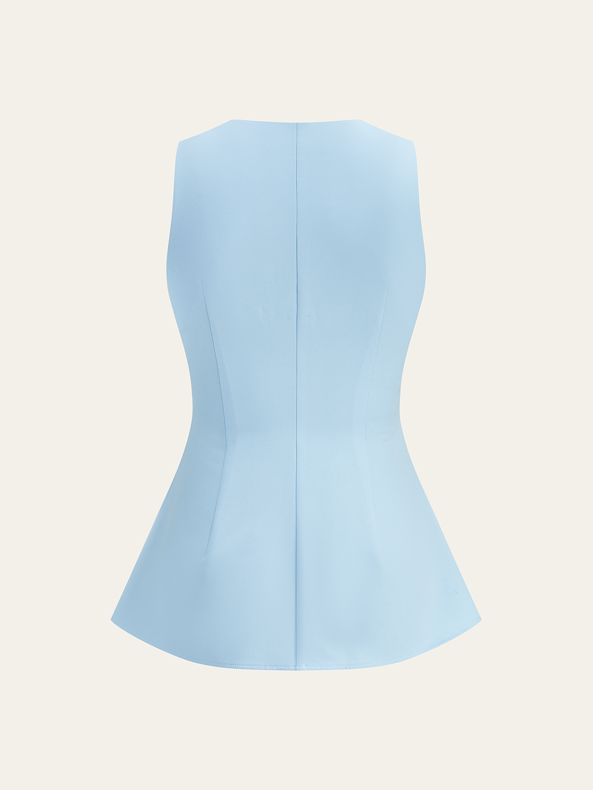 V-Neck Ruched Top with Pearl Detail