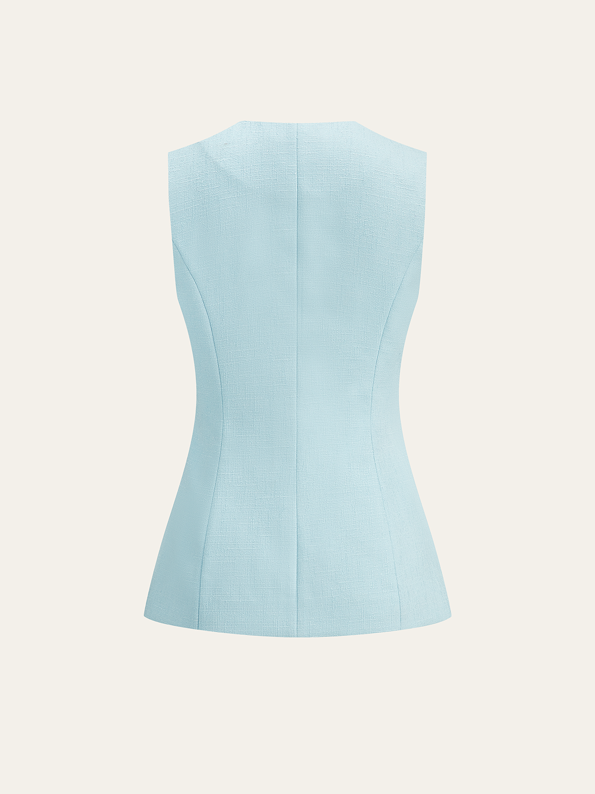 Ensemble blazer, gilet et mini-jupe en tweed perle