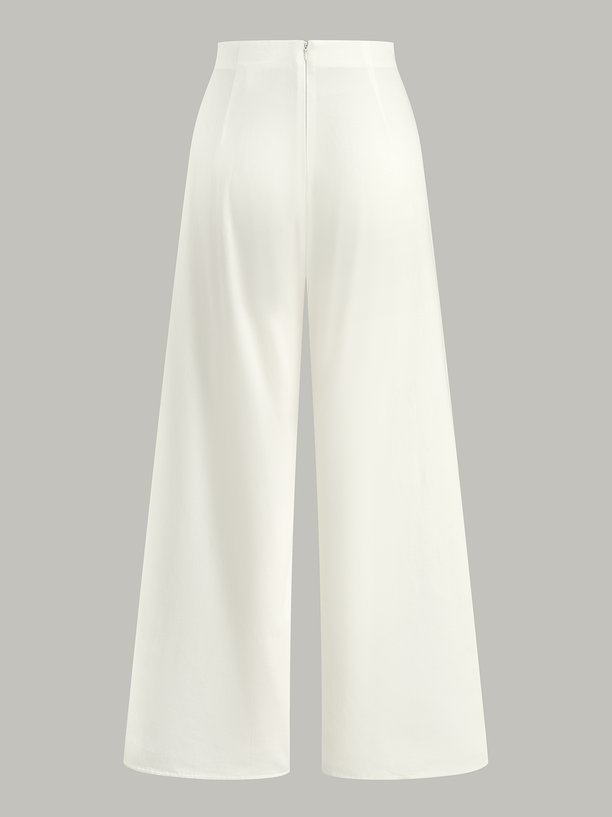 Embroidery Cut-Out Wide-Leg Pants