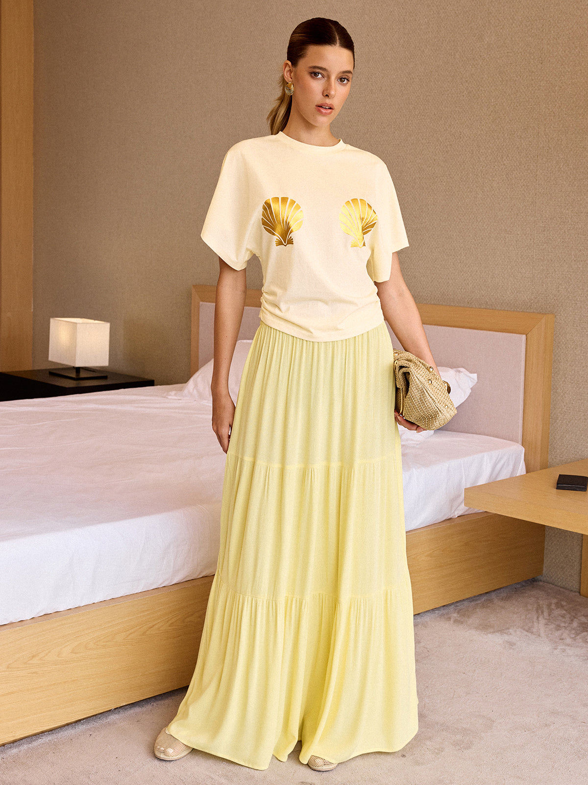 T-shirt imprimé coquillage