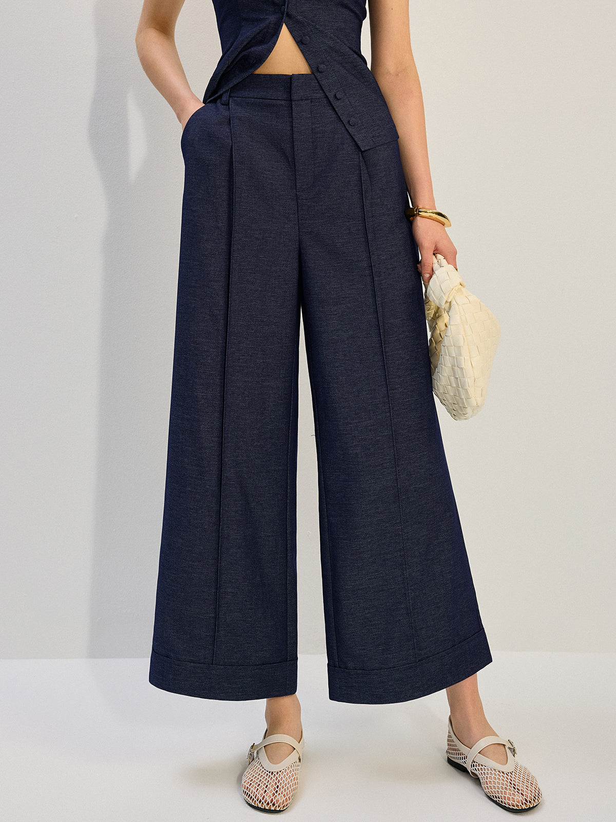 Pantalon large en jean