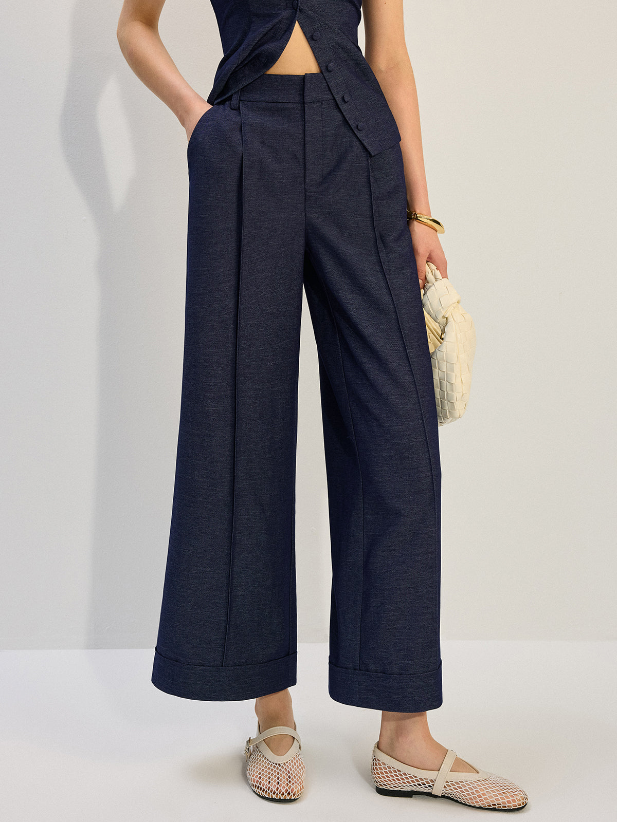 Pantalon large en jean