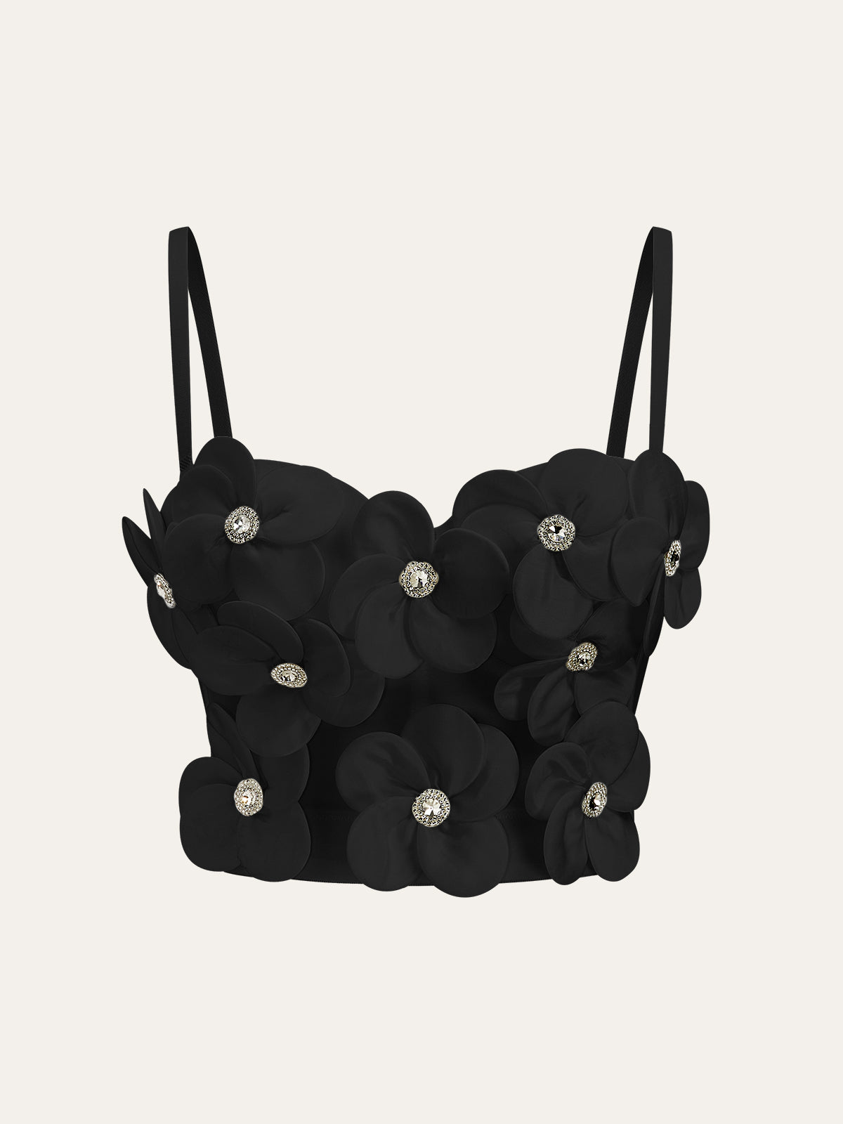 3D-Blumenverzierungen-Korsett