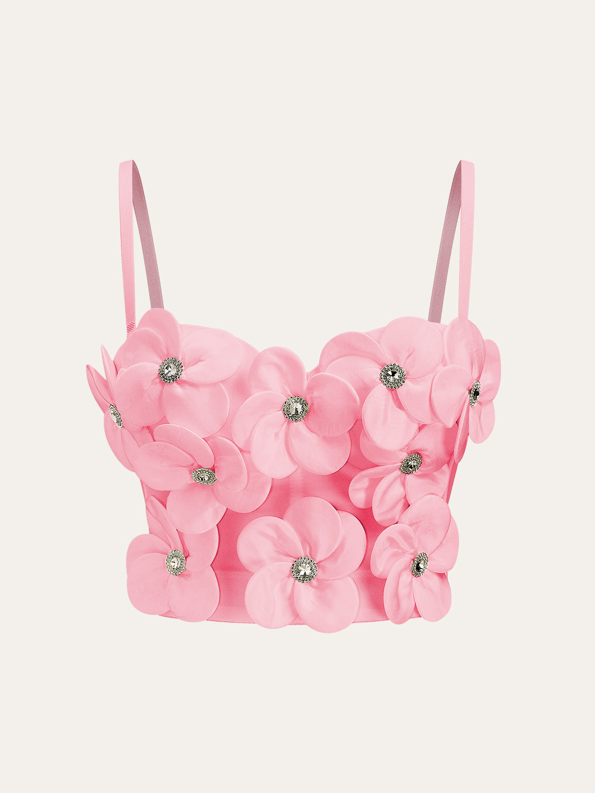 3D-Blumenverzierungen-Korsett