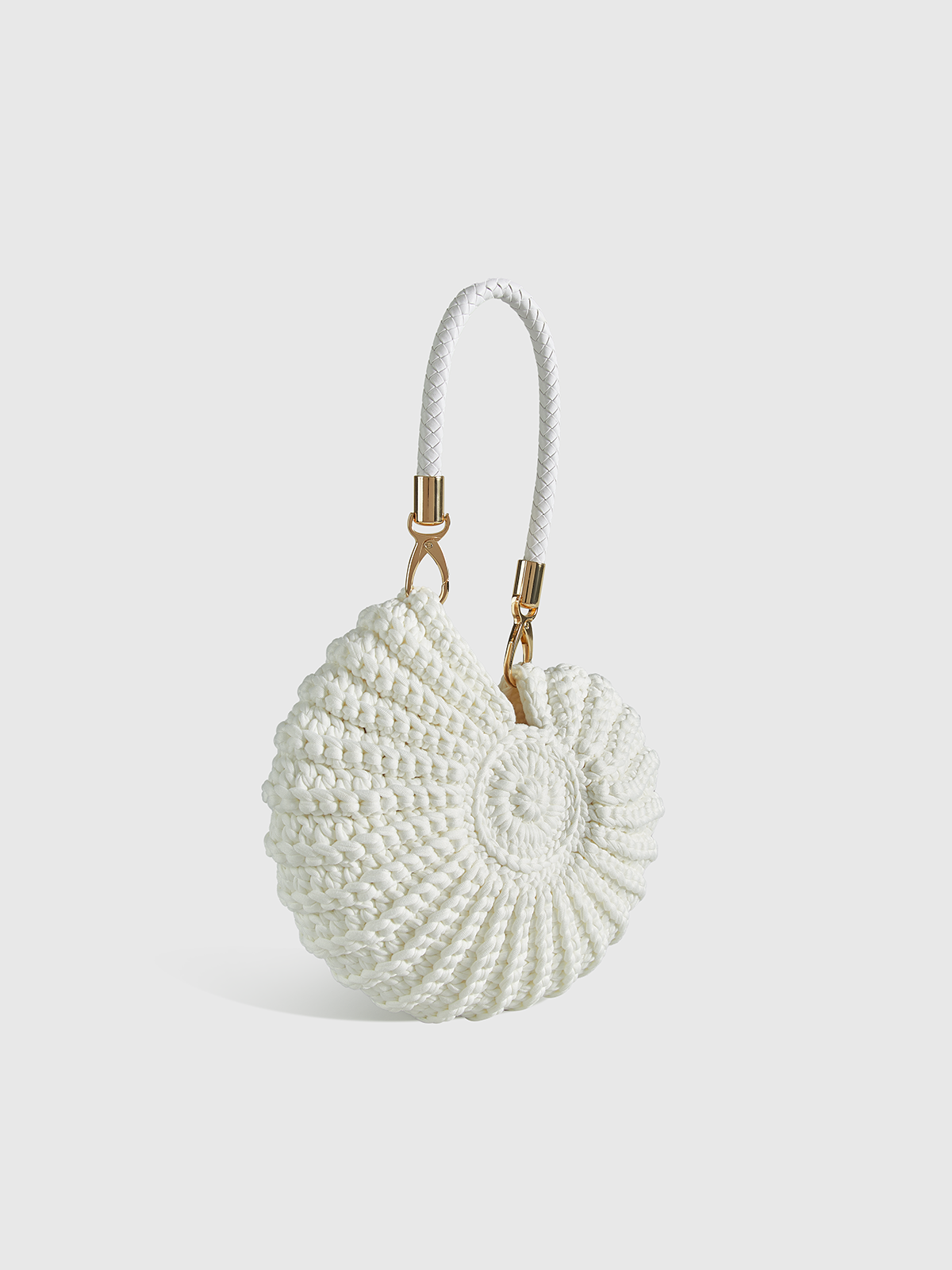 Gehäkelte muschelförmige Handtasche
