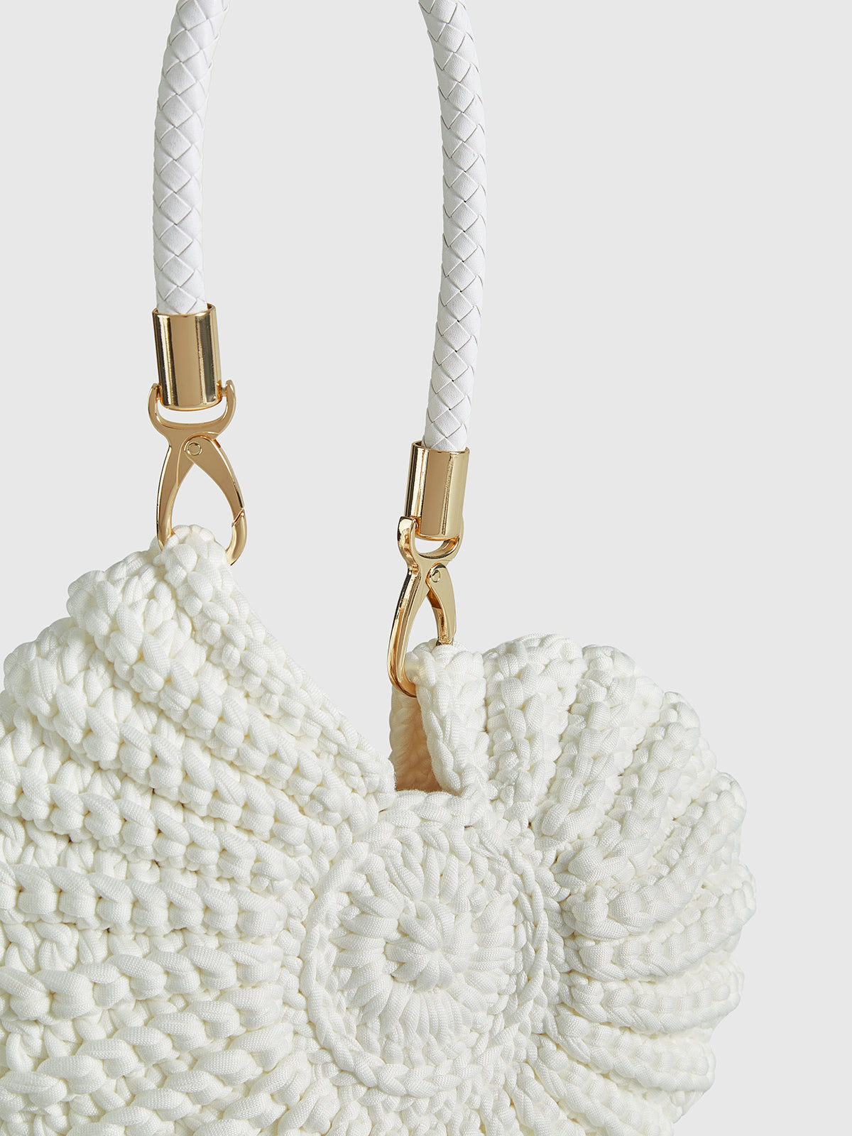 Gehäkelte muschelförmige Handtasche