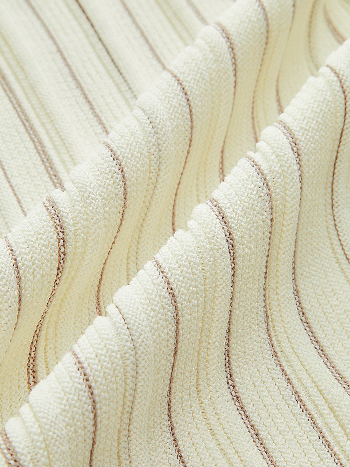 Metal Button Striped Knit Vest