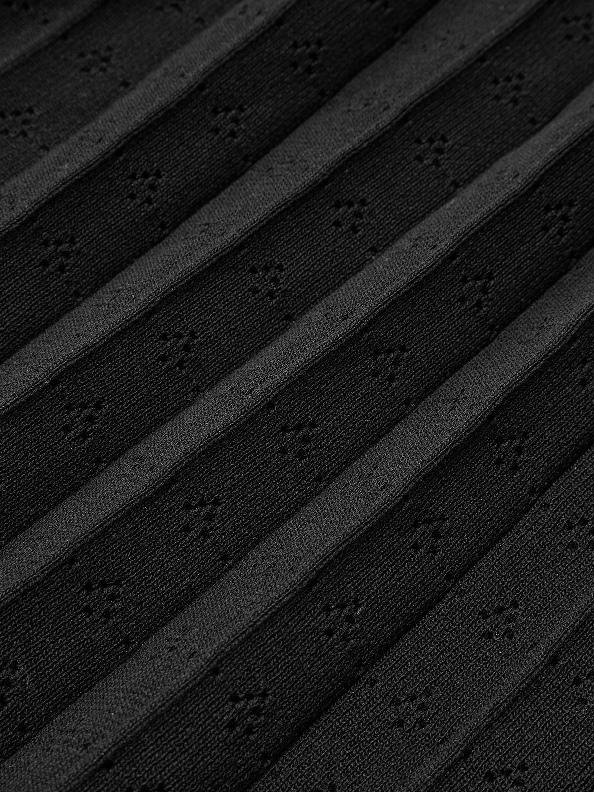 Robe midi en maille bordée de perles