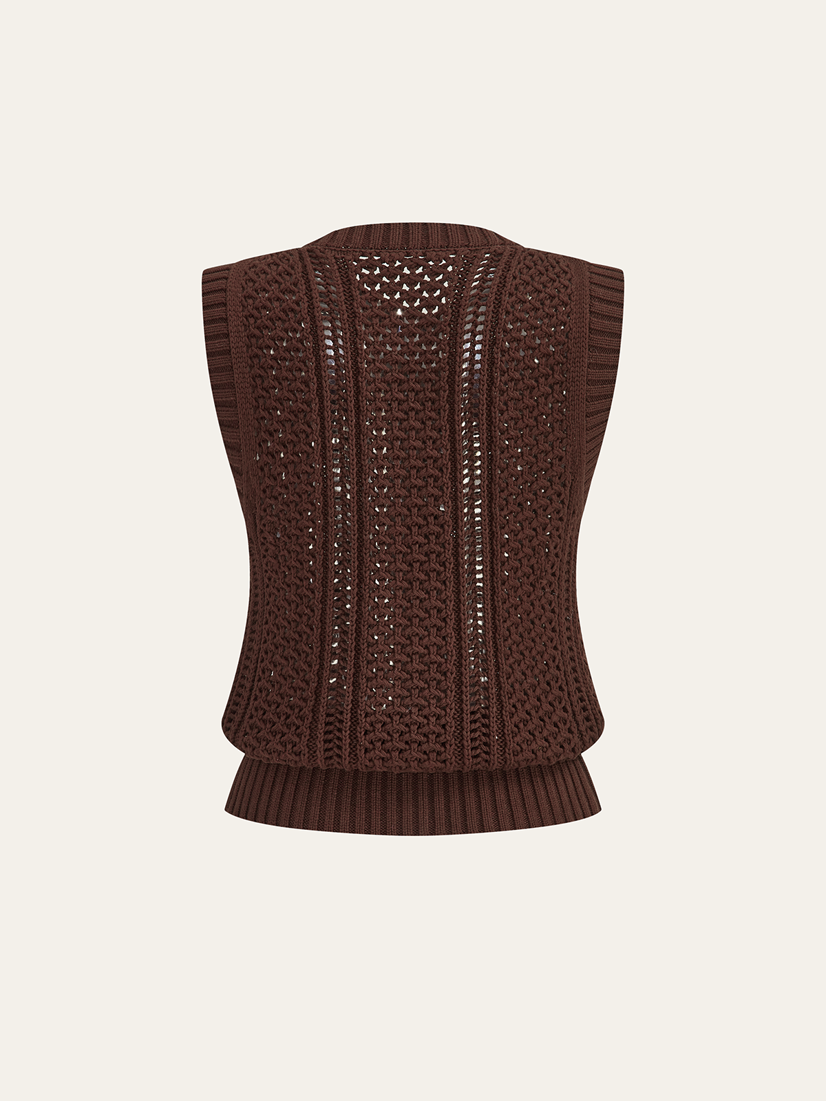 Gilet boutonné en tricot