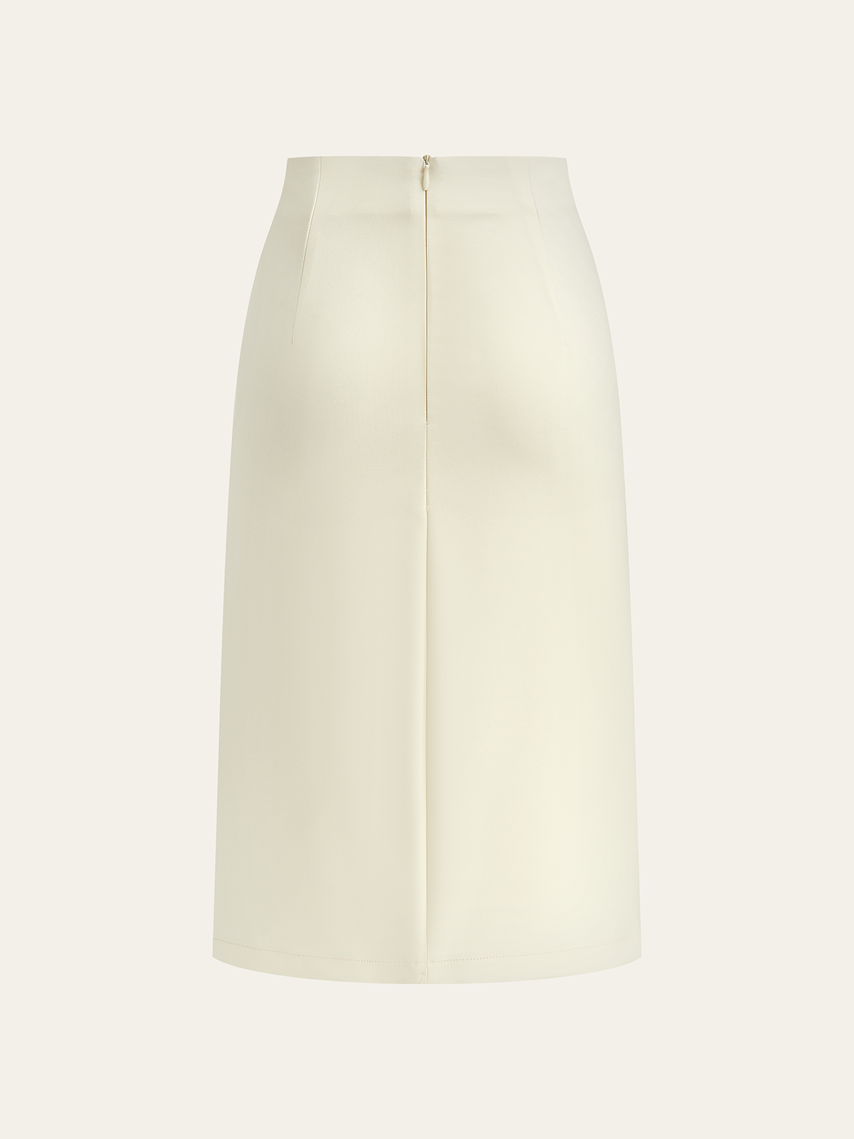 Midi-Rock mit Metalldetails und Schlitz