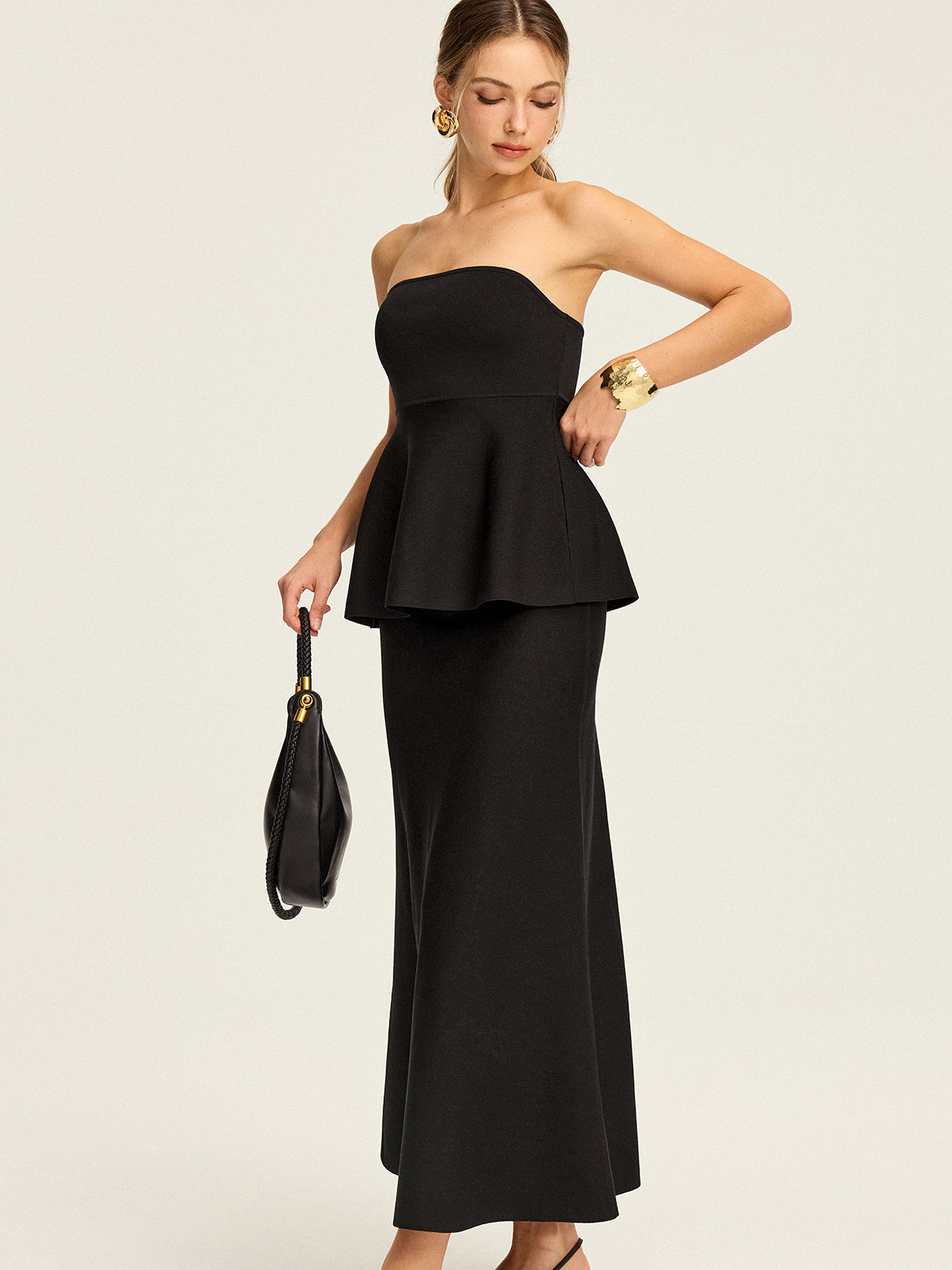 Stricktop ohne Träger und Schößchen