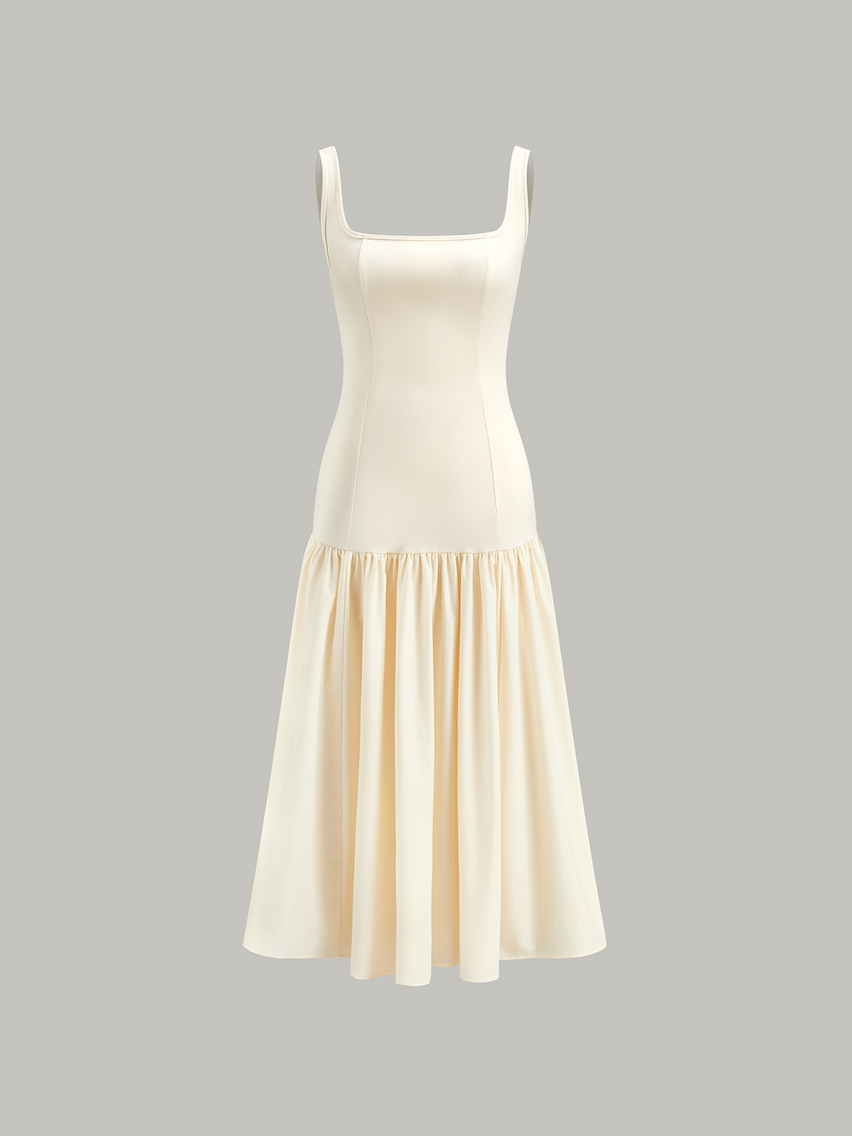 Rüschen-langes Cami-Sommerkleid