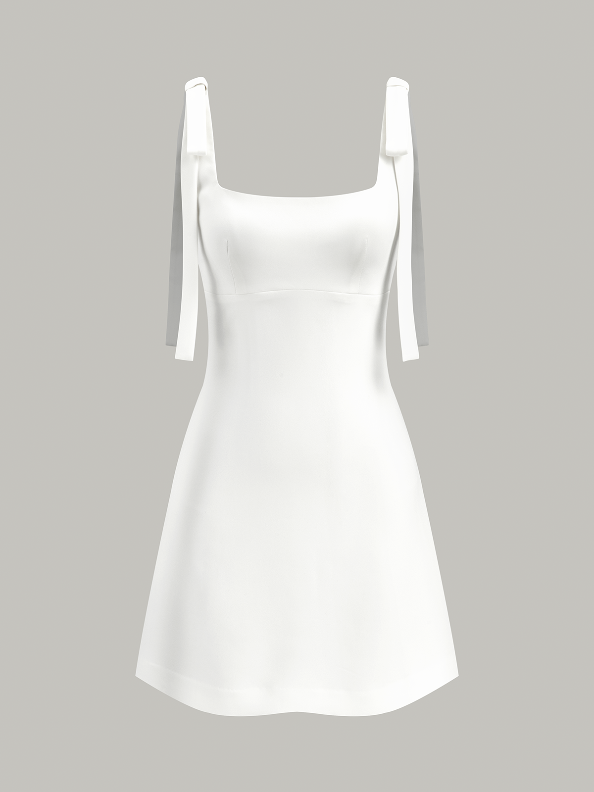 Mini-robe sans dos à nouer