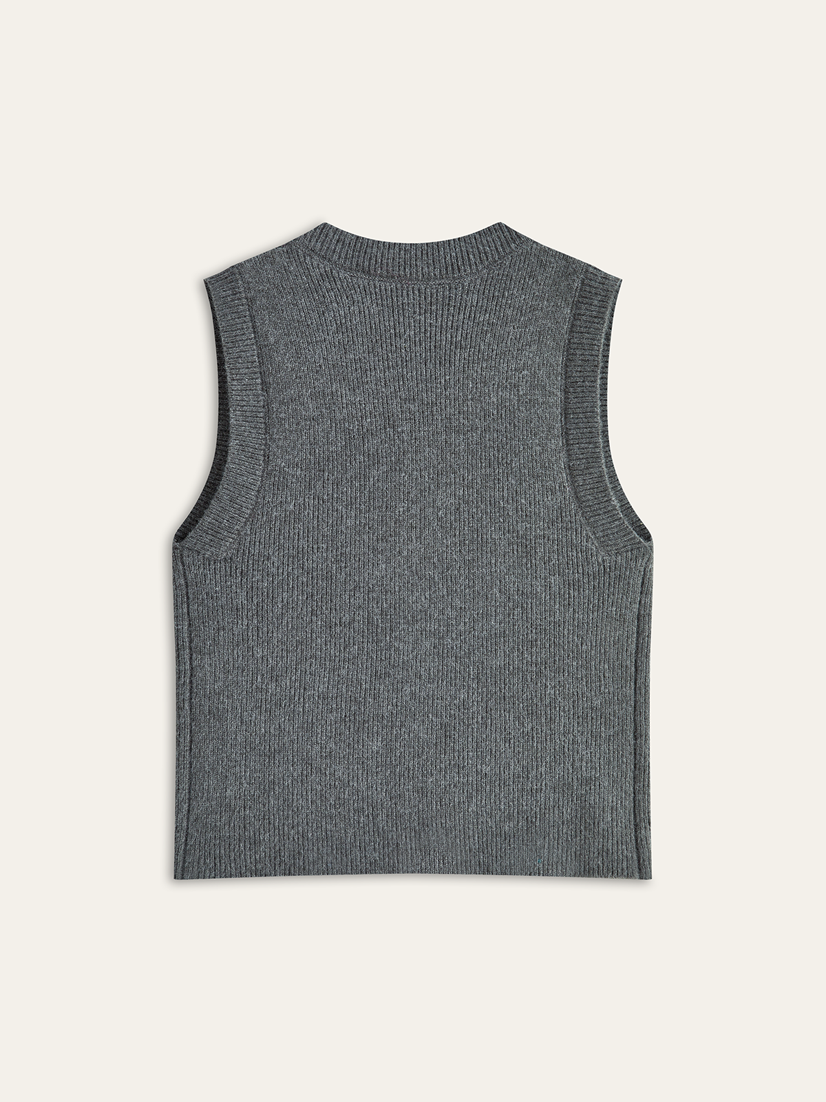 Contrast Stitching Two-toned Sweater Vest