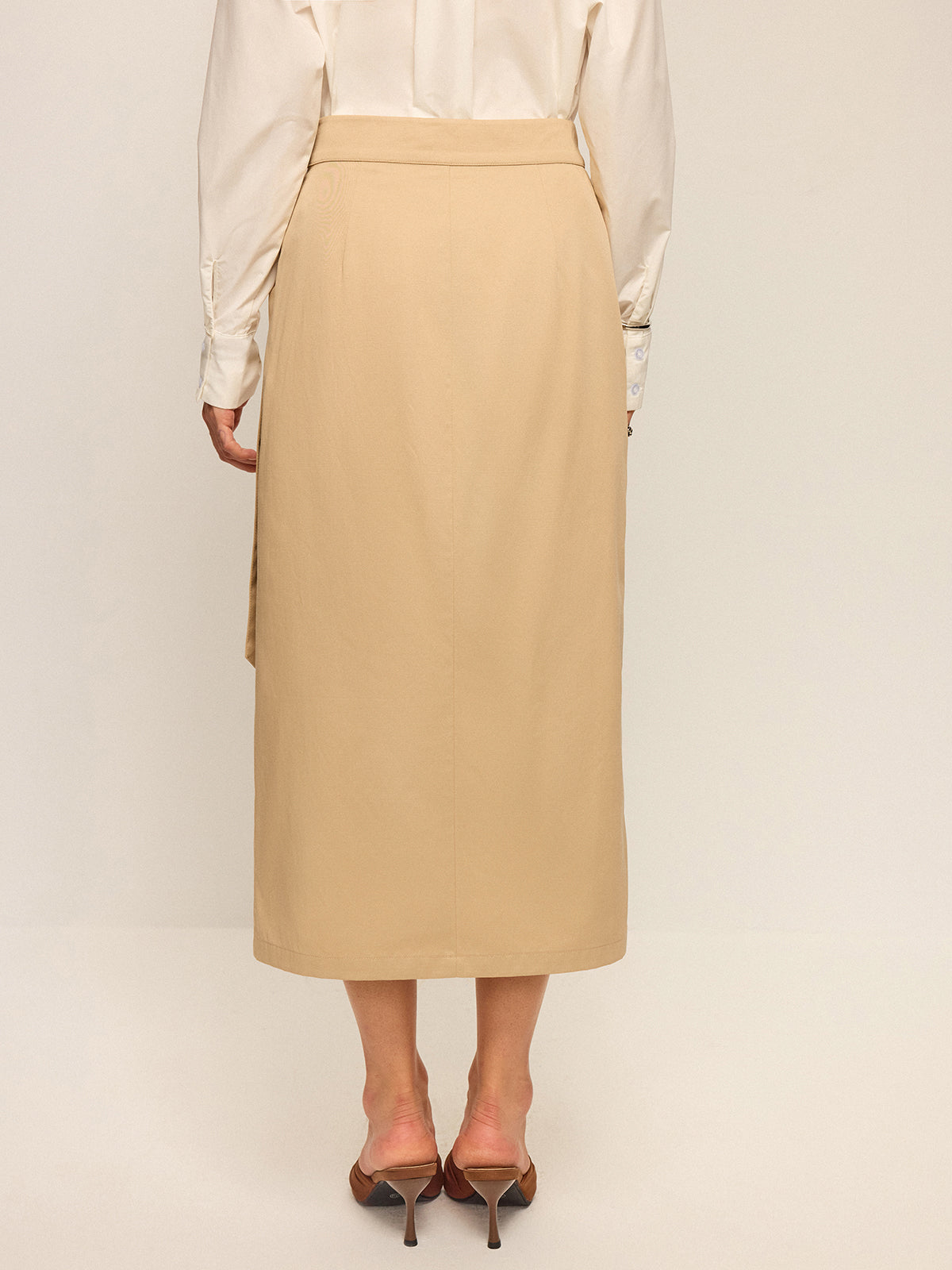 Wickelrock Midi mit Taschen