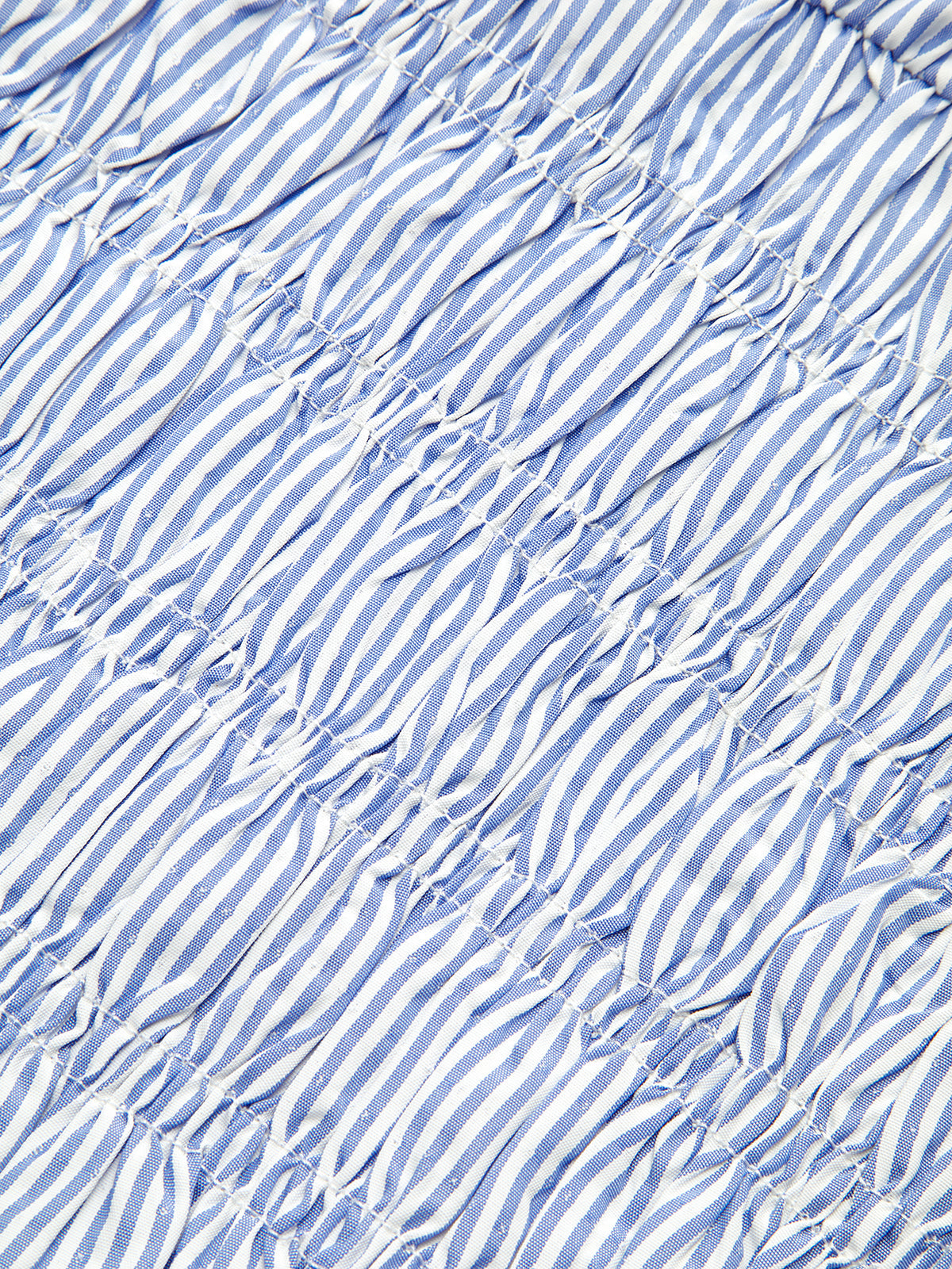 Striped Smocked Waist Shirt