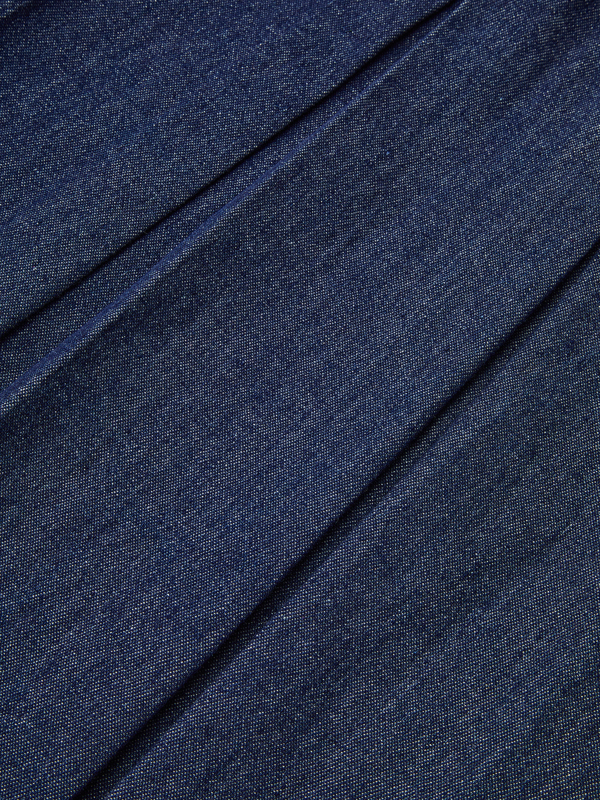 Robe chemise plissée sans manches en jean