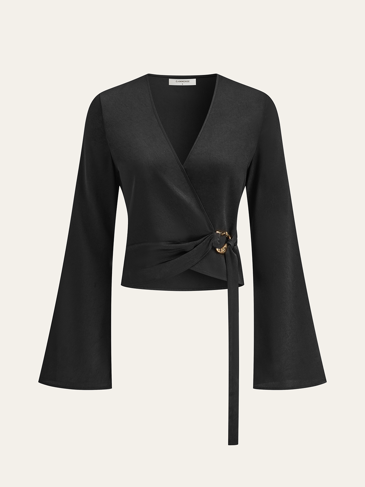 Bell Sleeves Wrap Top