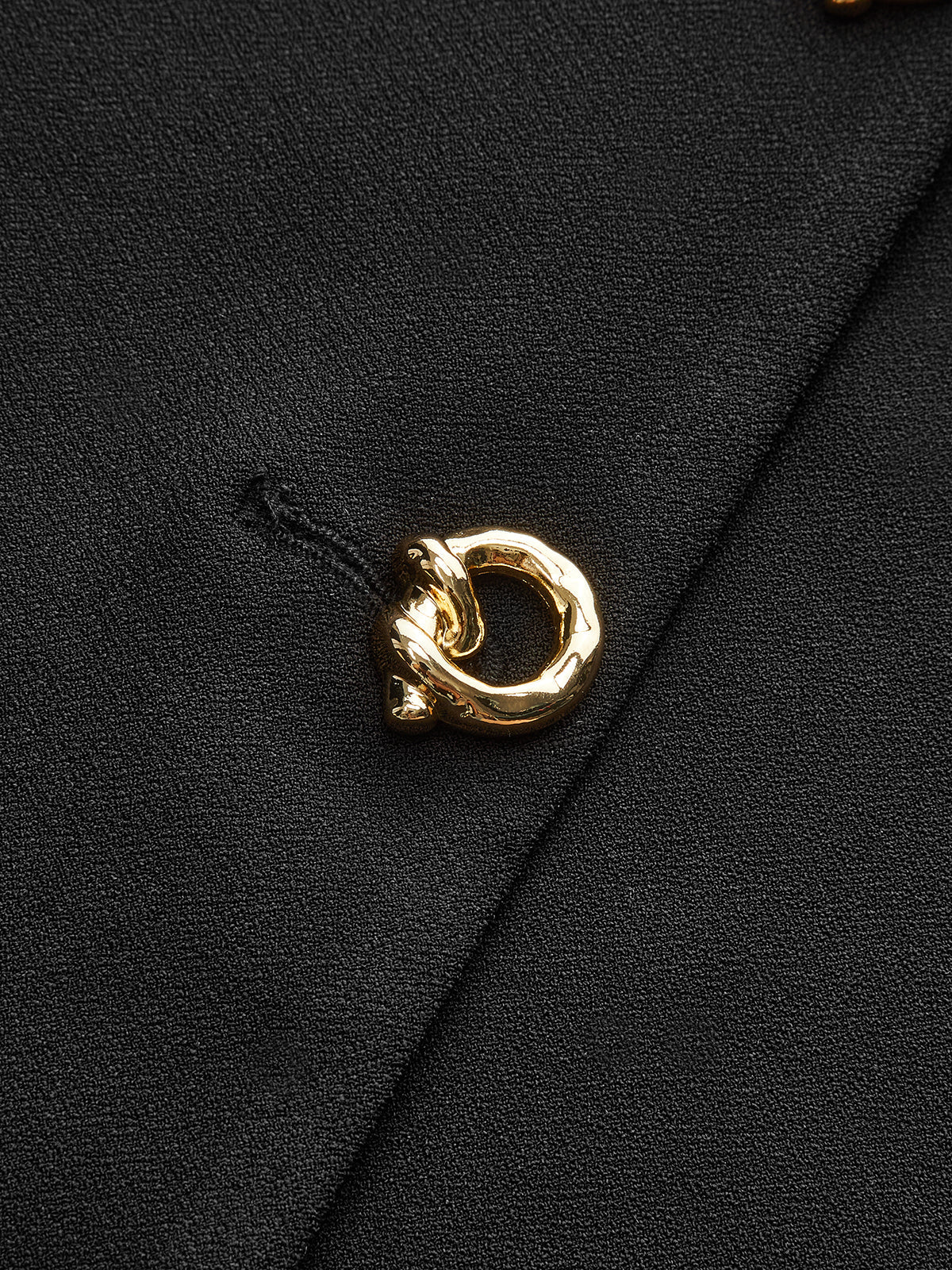 Metal Detail V-Neck Vest