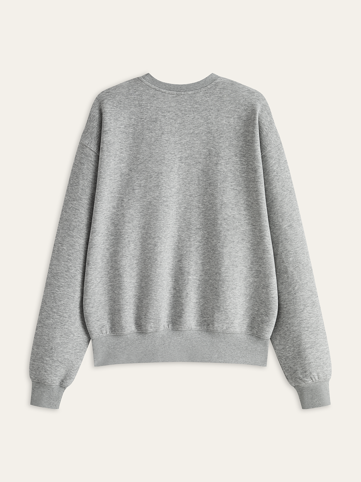 Sweat-shirt col rond en mélange de coton