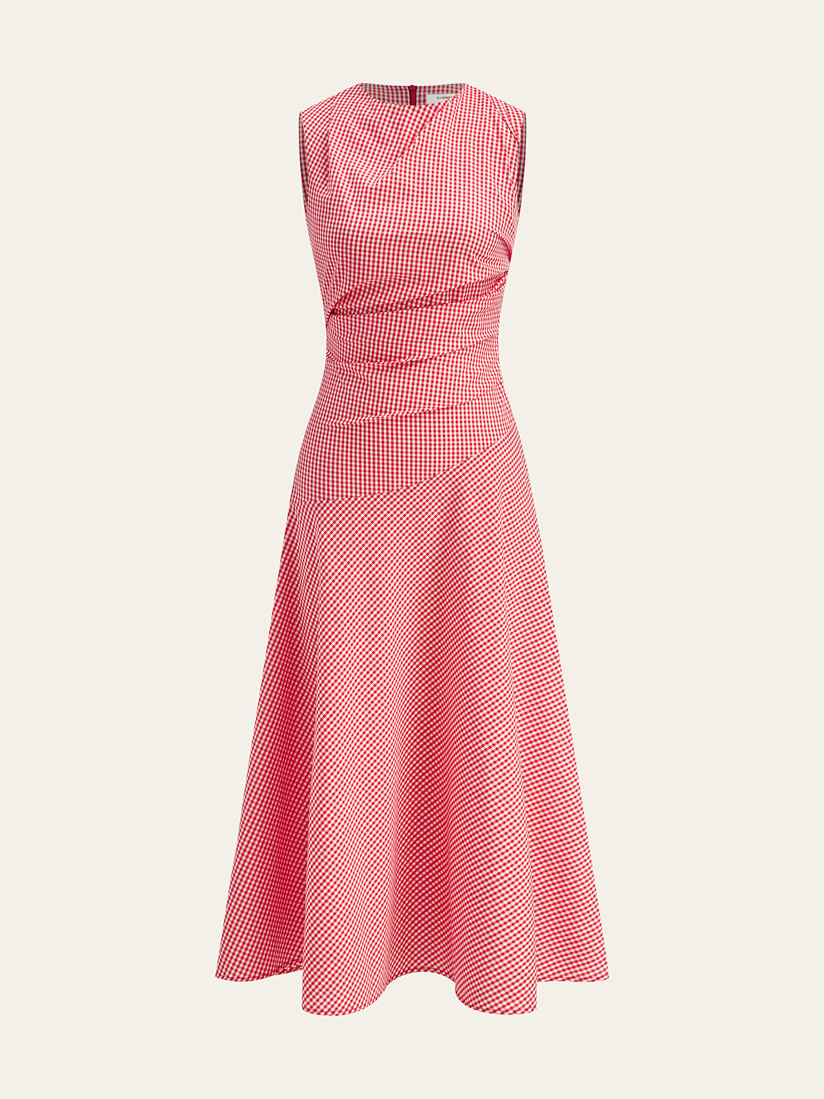 Gingham-Midikleid