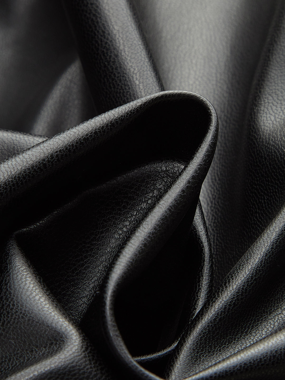 Robe chemise à empiècements en similicuir