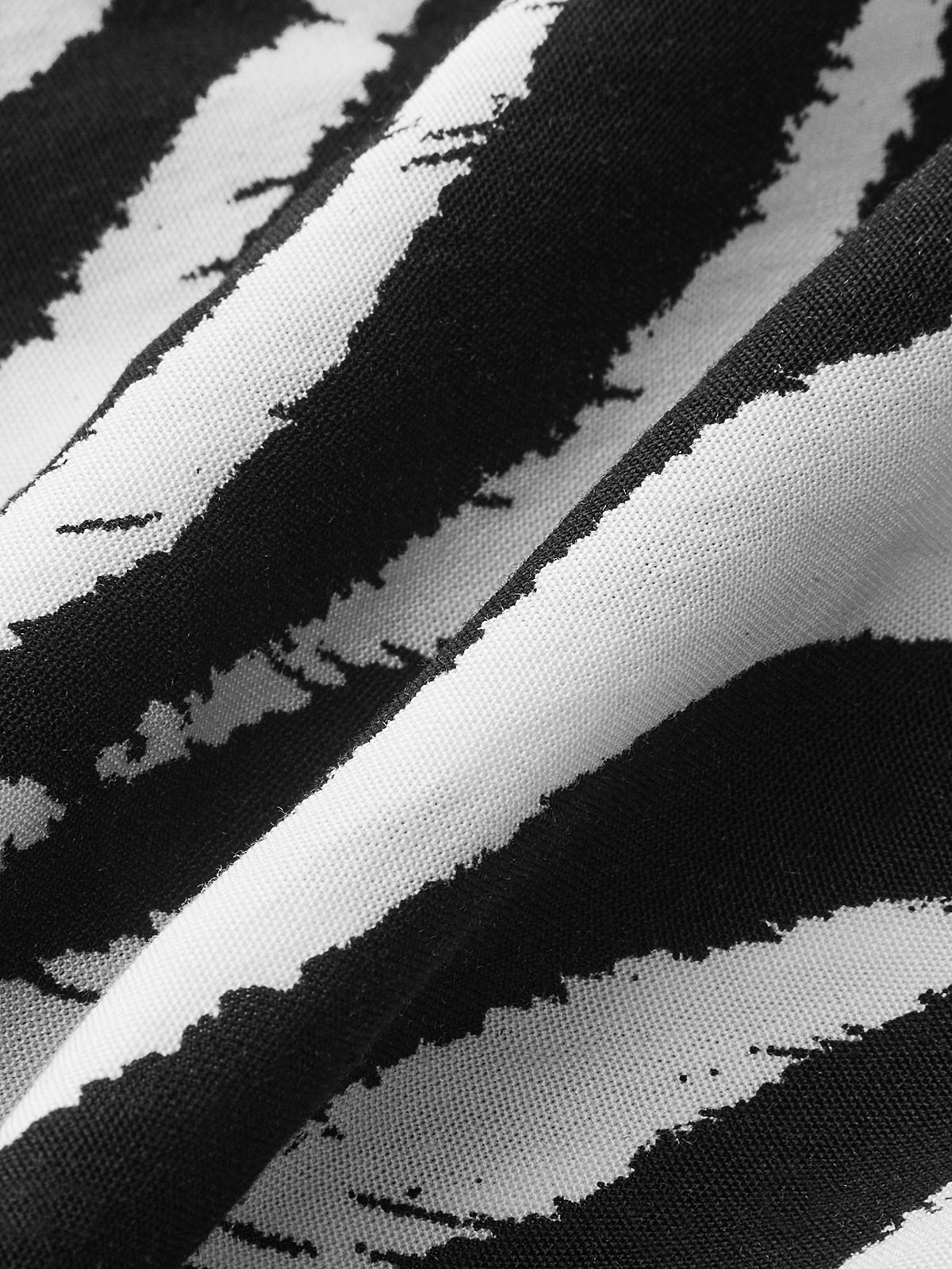 Zebra-Print-Oberteil mit Bindedetail vorne