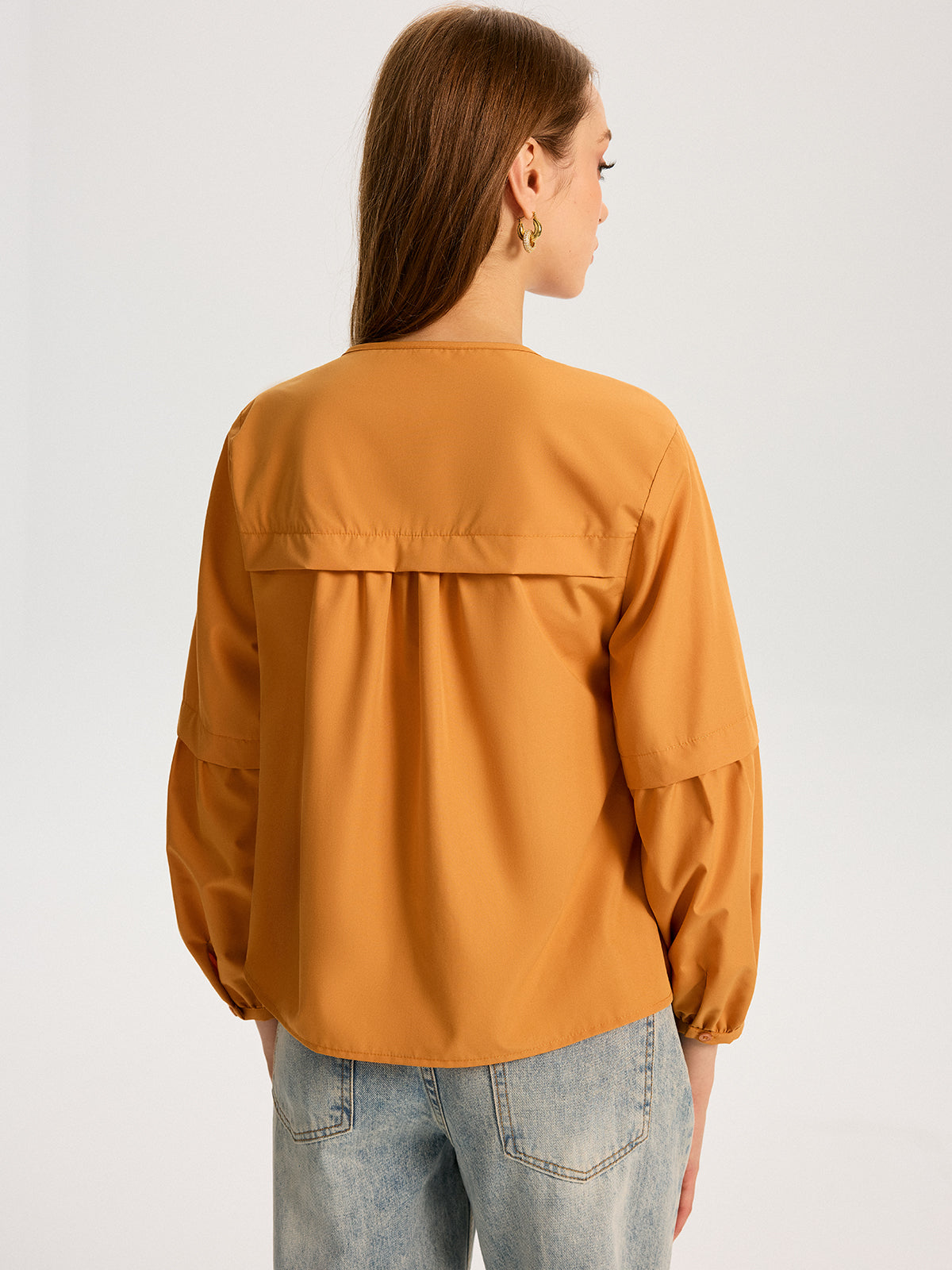 Cut-Out Embroidered Top