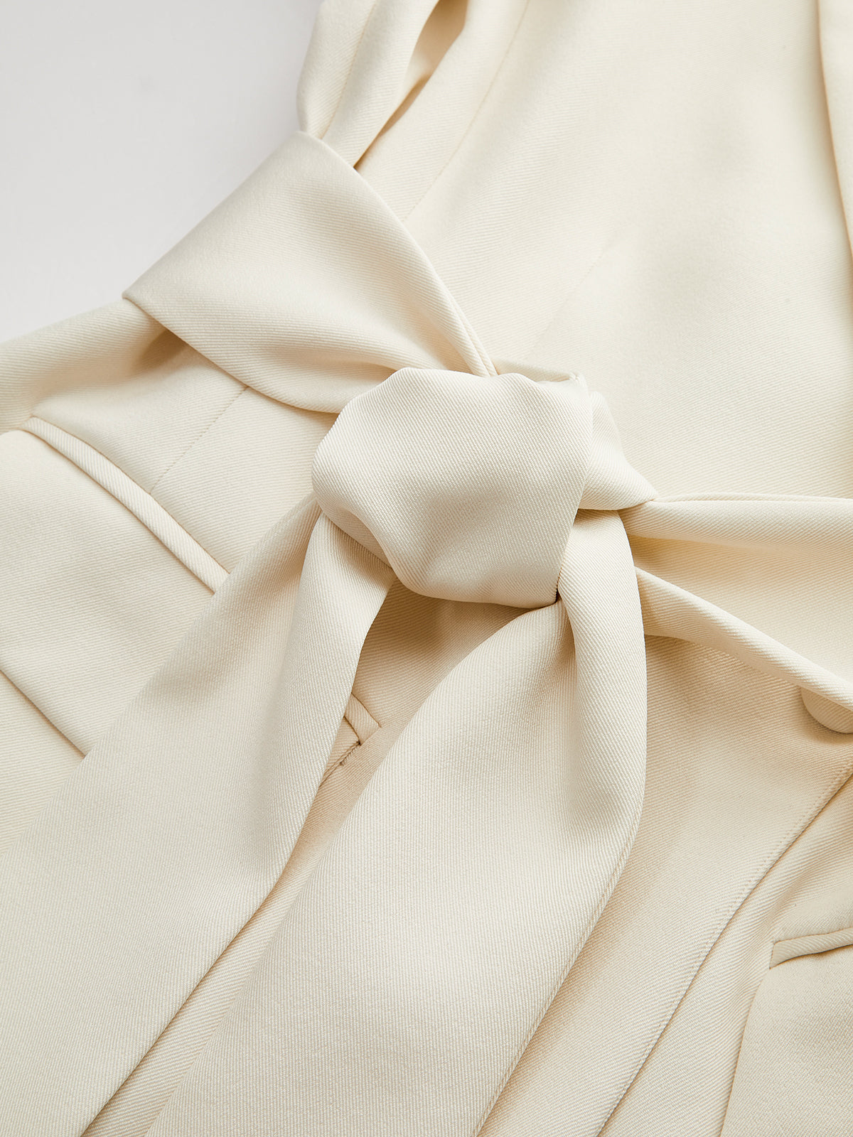 Langarm-Blazer mit Gürtel