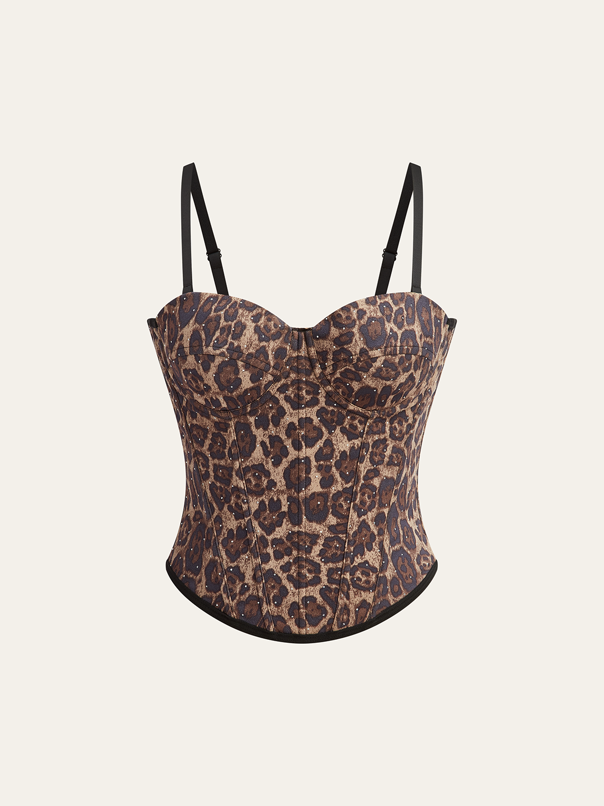 Leopard Print Corset Top