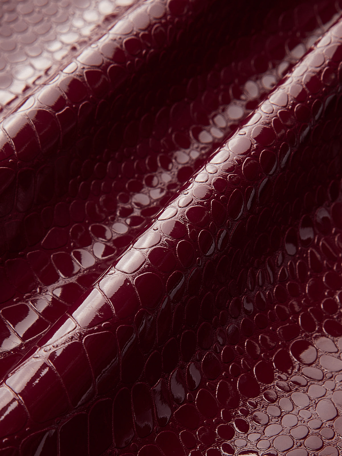 Belted Croc Embossed PU Leather Mini Skirt