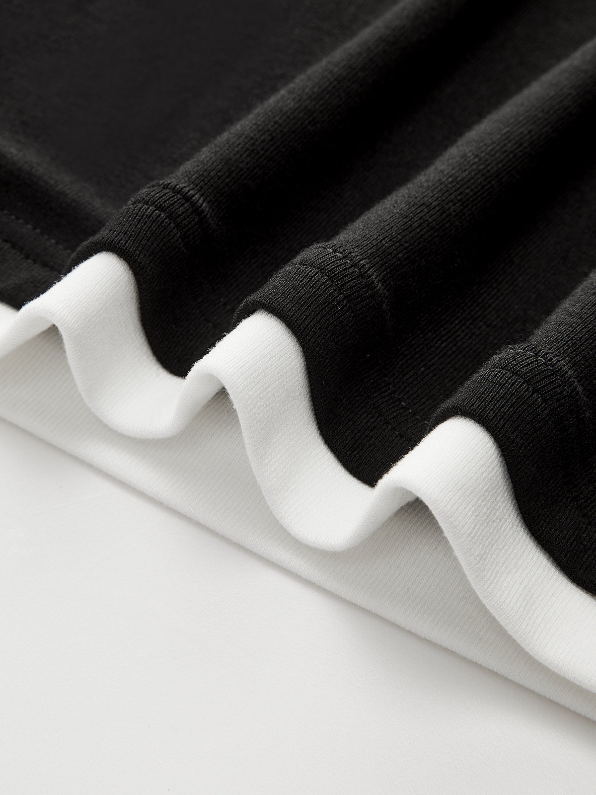 Langarm-T-Shirt mit Kontrastbesatz