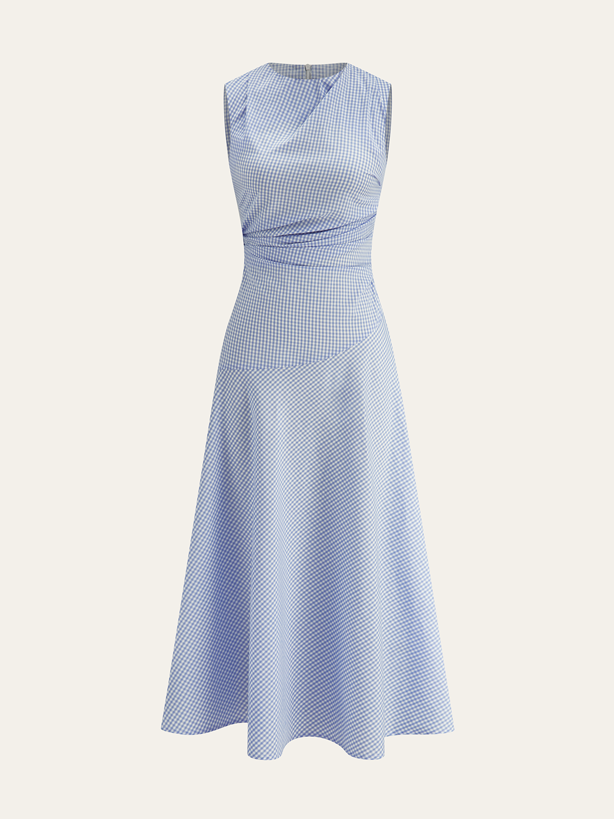 Gingham-Midikleid