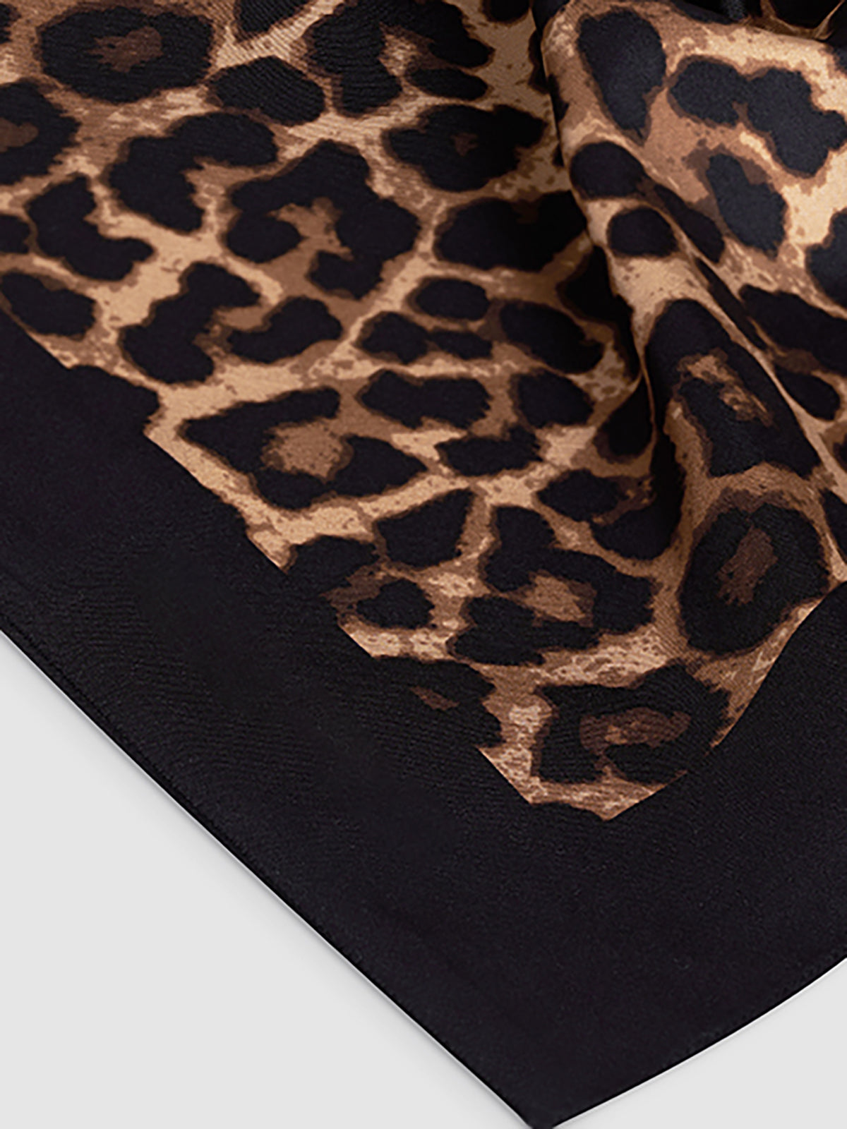 Leopard Print Square Scarf