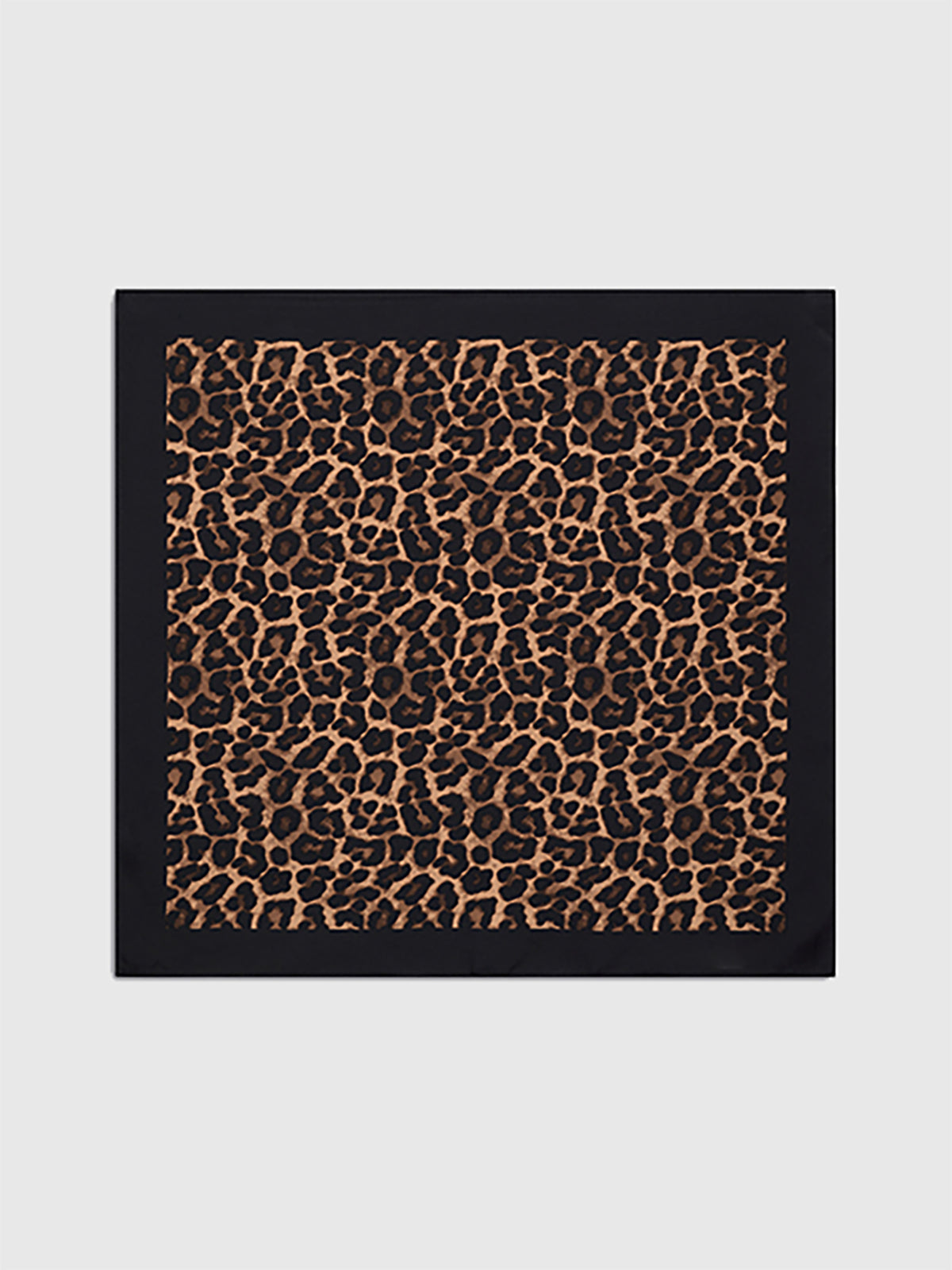 Leopard Print Square Scarf