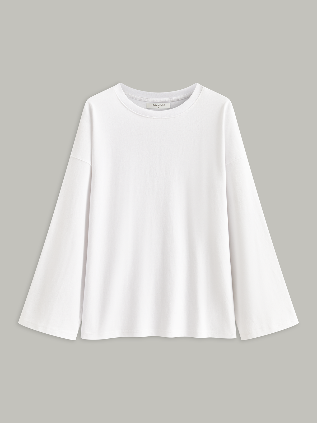 Langärmliges Baumwoll-T-Shirt