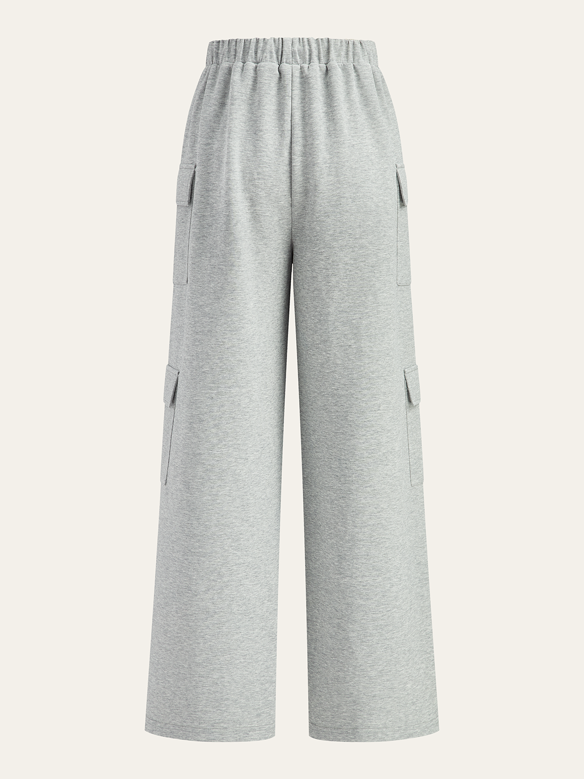 Drawstring Waist Wide Leg Cargo Pants