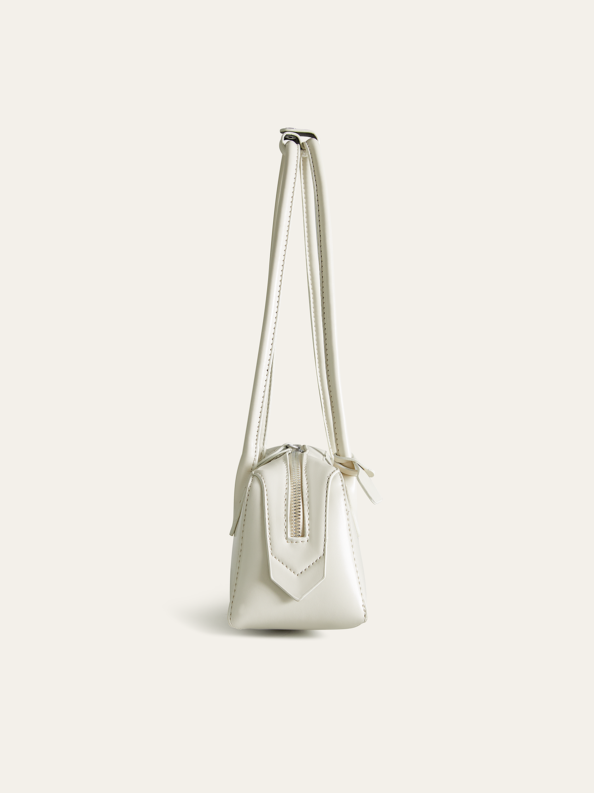 PU-Leder Schultertasche mit doppeltem Riemen