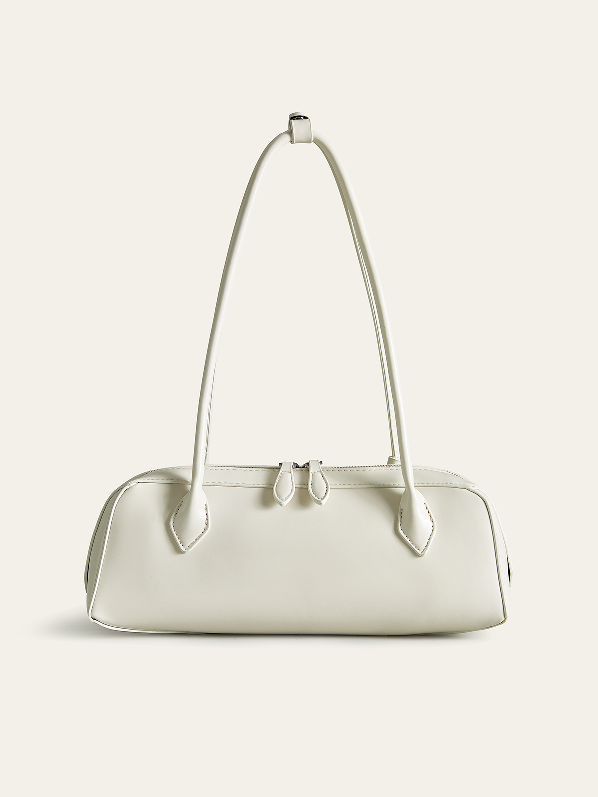 PU-Leder Schultertasche mit doppeltem Riemen