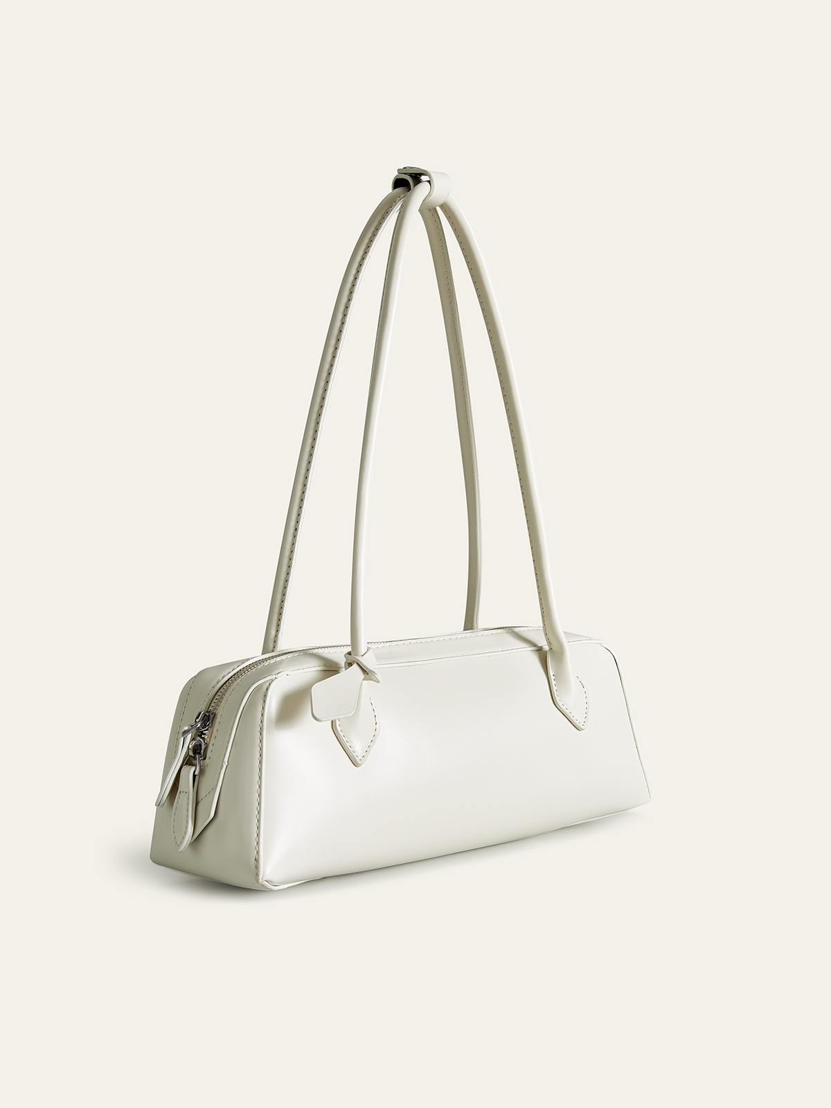 PU-Leder Schultertasche mit doppeltem Riemen