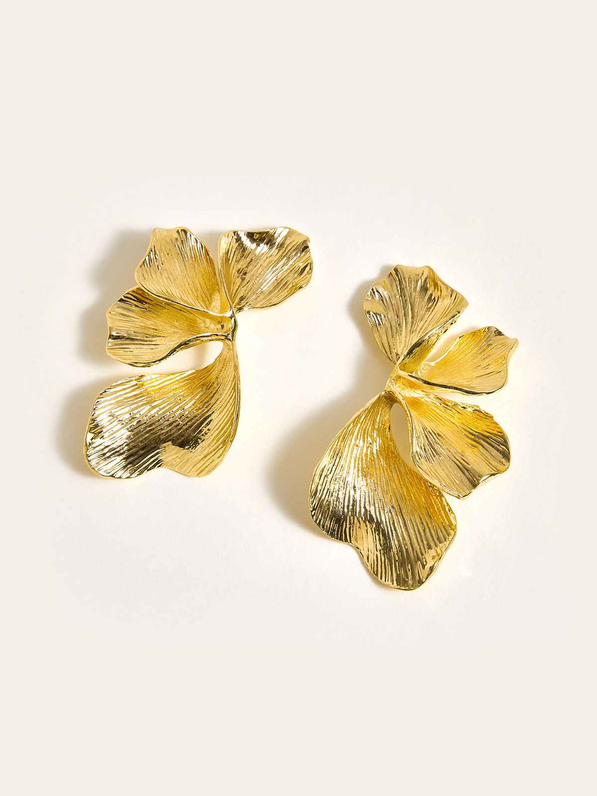 Boucles d'oreilles Pétales Dorés