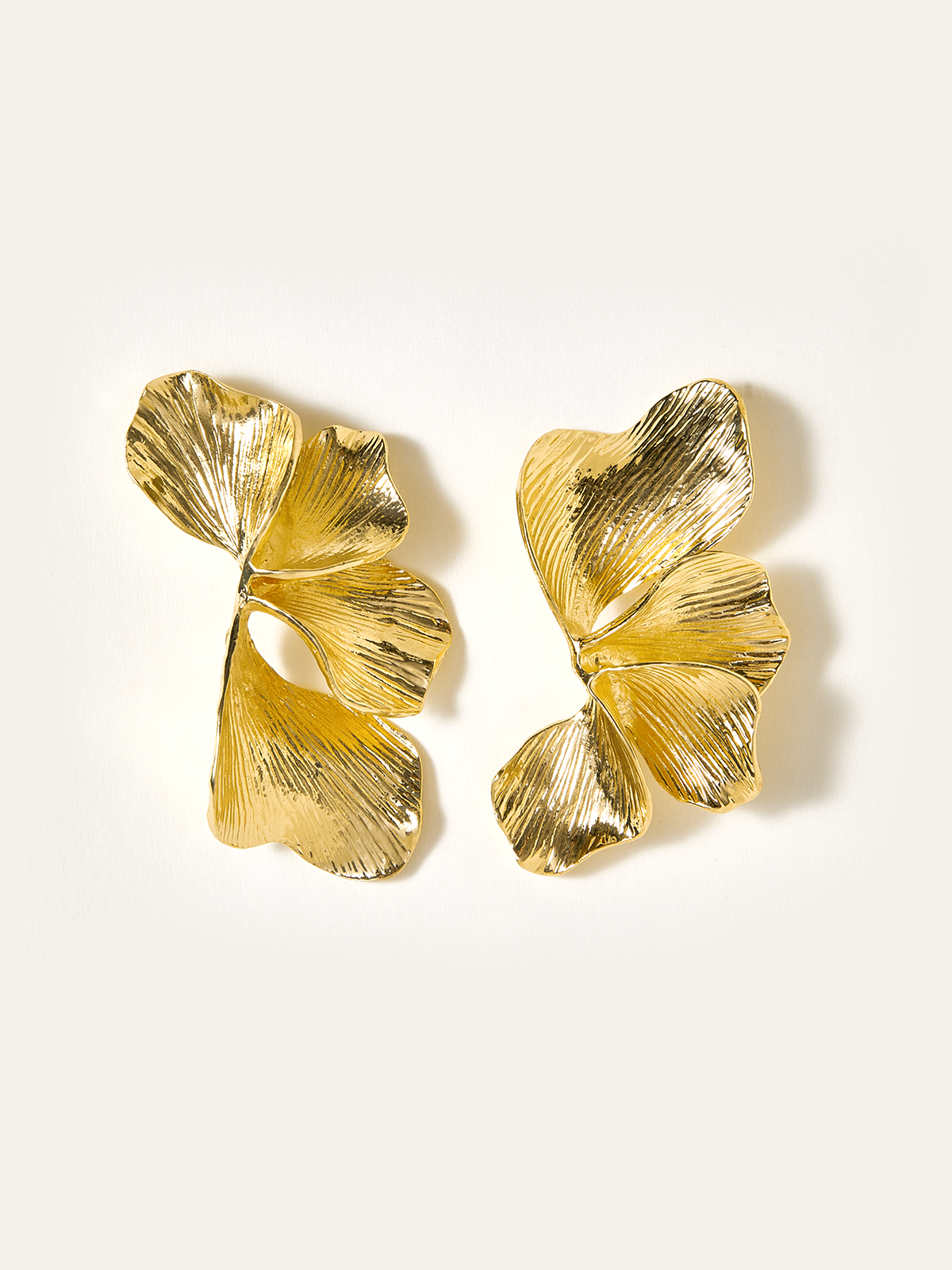 Boucles d'oreilles Pétales Dorés