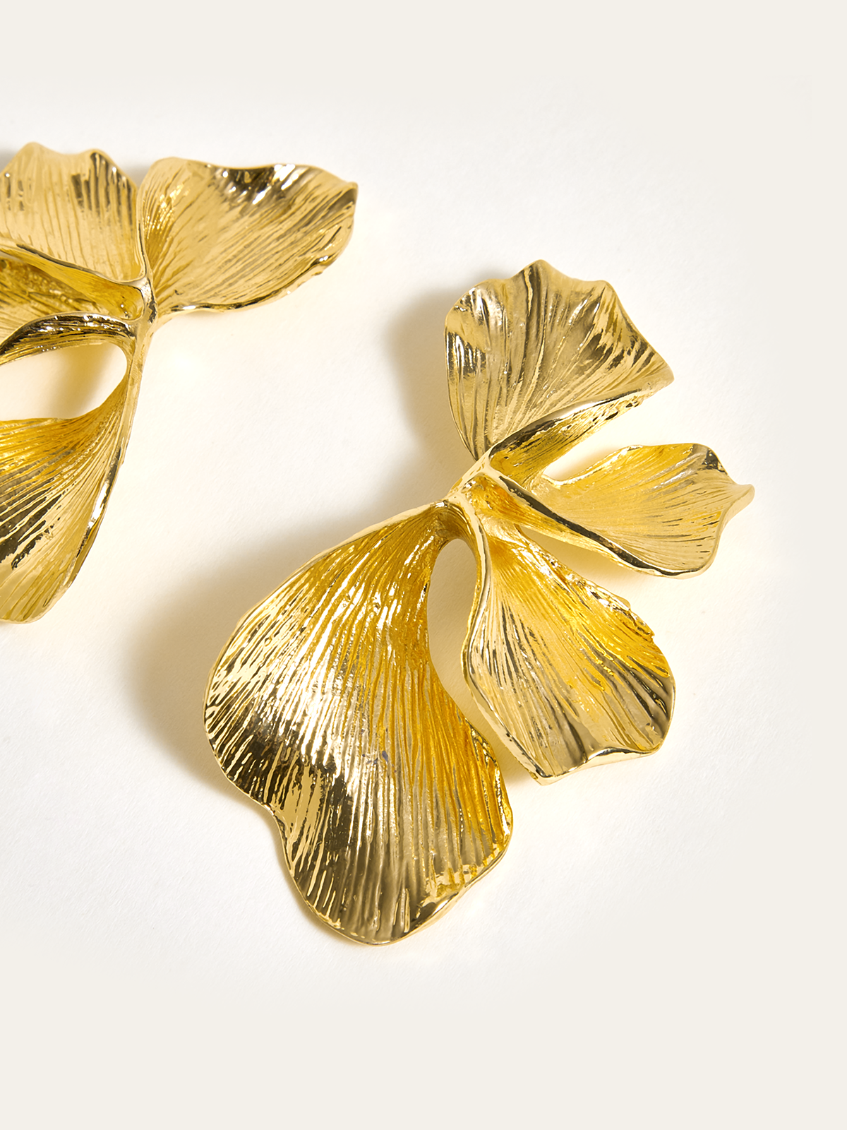 Boucles d'oreilles Pétales Dorés