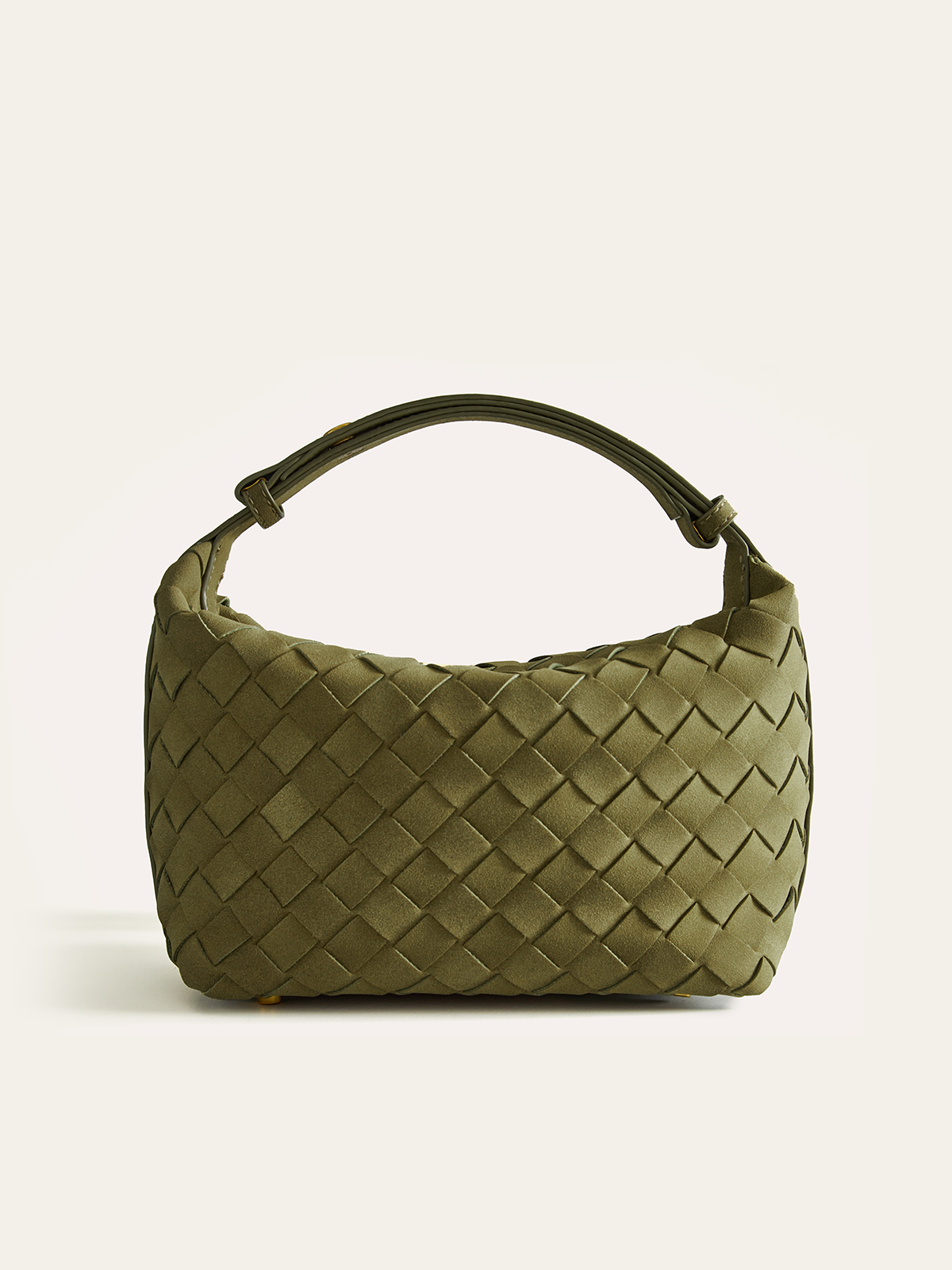 Sac à anse tressé en similicuir